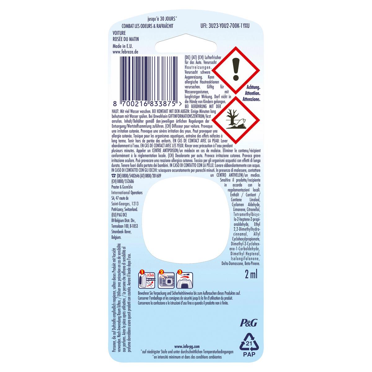 Produktbild Febreze CAR Auto Lufterfrischer Frühlingserwachen 3 von 7