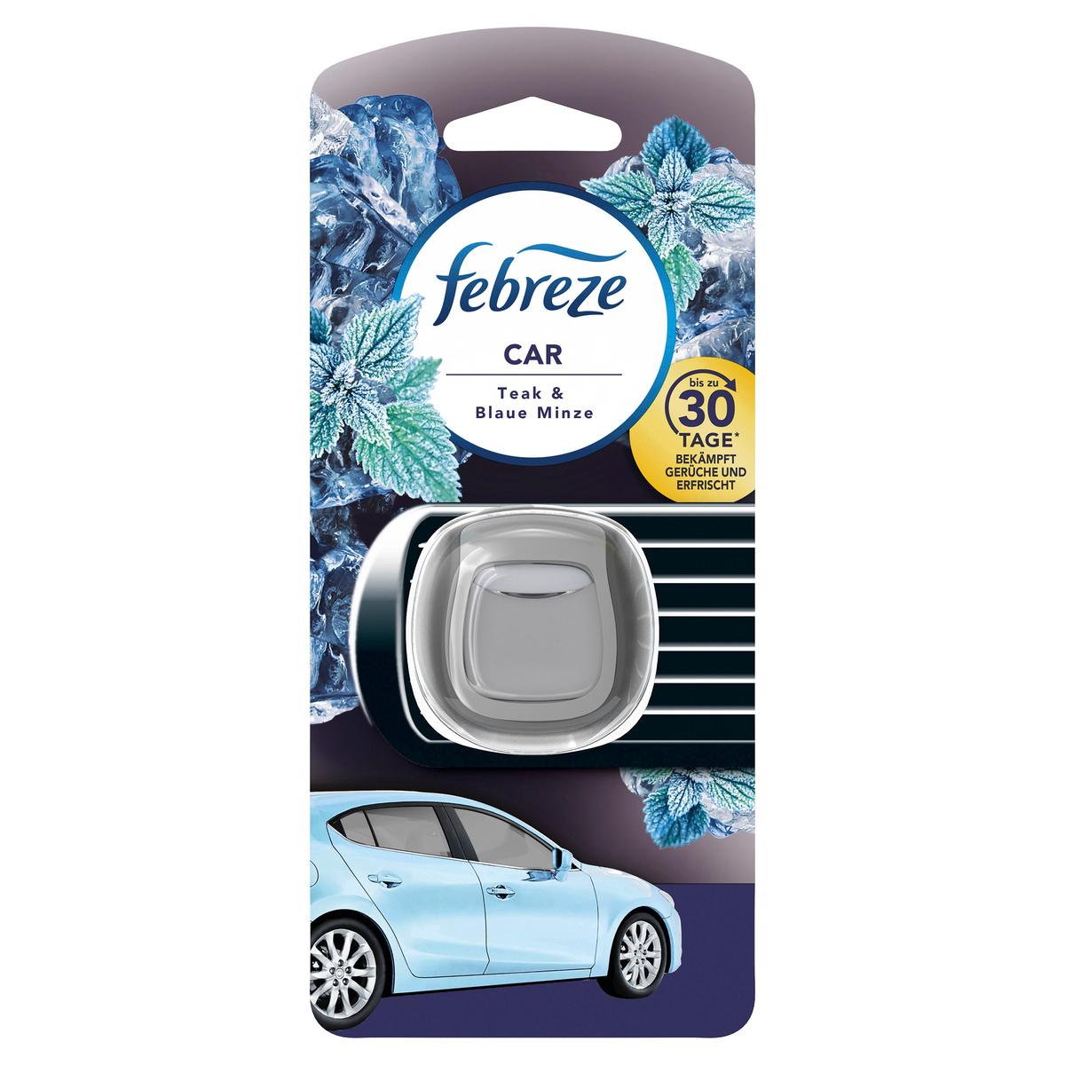 Febreze CAR Auto Lufterfrischer Teak & Blaue Minze 