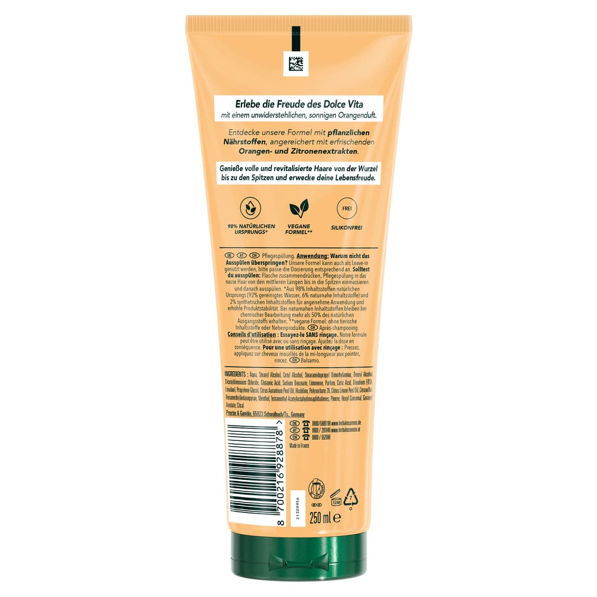 Produktbild Herbal Essences Haarkur/Balsam Volumen Dolce Vita  2 von 7