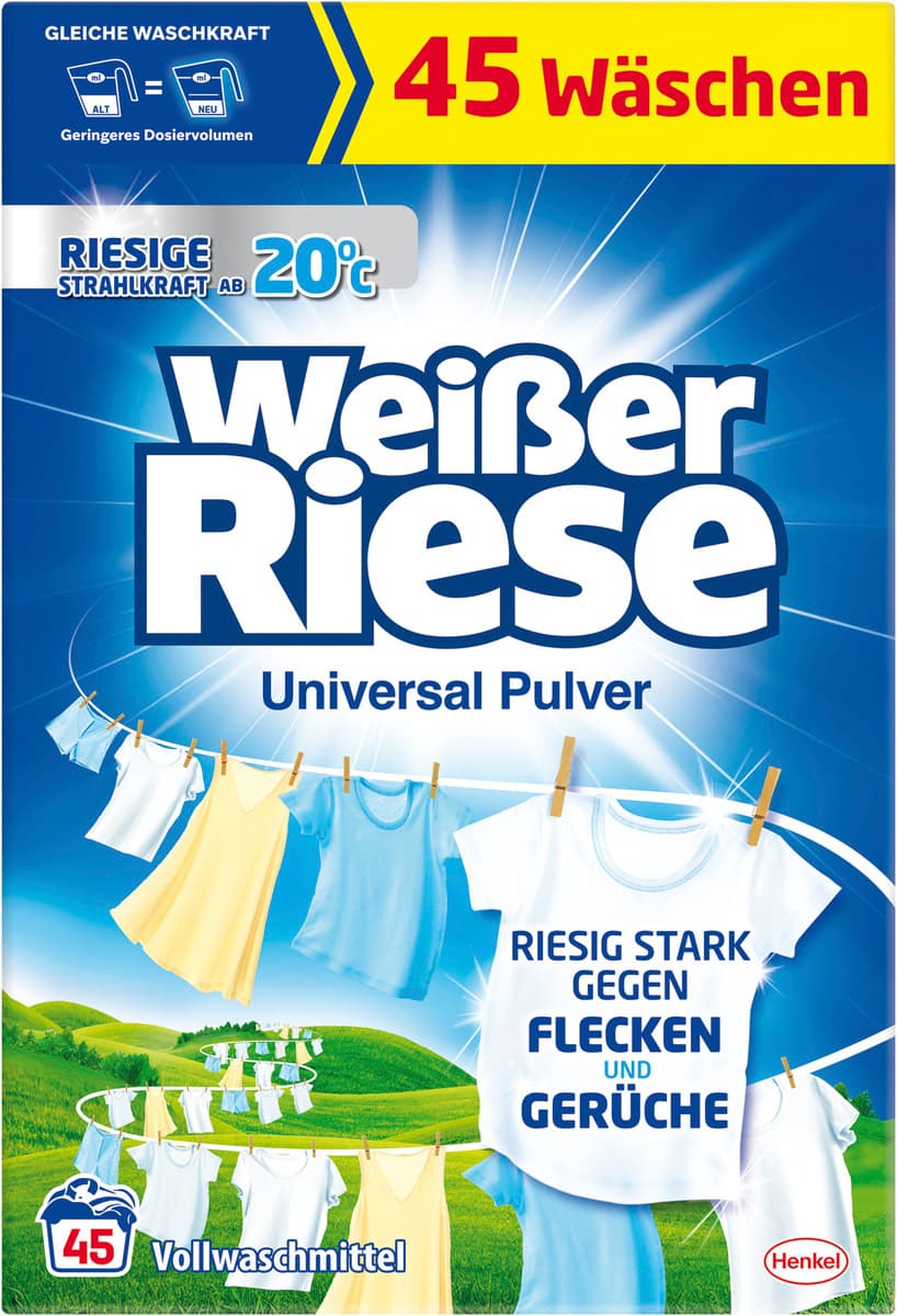 Weißer Riese Vollwaschmittel Pulver Riesenfrisch 45 WL