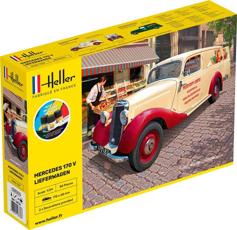 HELLER 56736 STARTER KIT Mercedes Benz 170 Lieferwagen