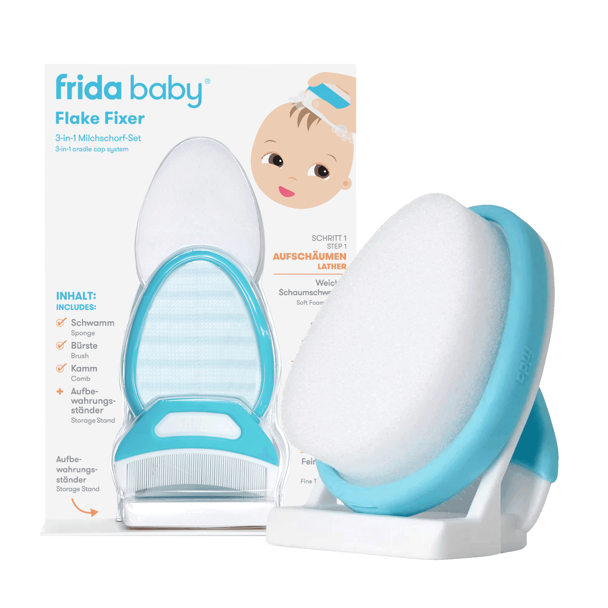 Frida Baby Flake Fixer: 3-in-1 Milchschorf-Set