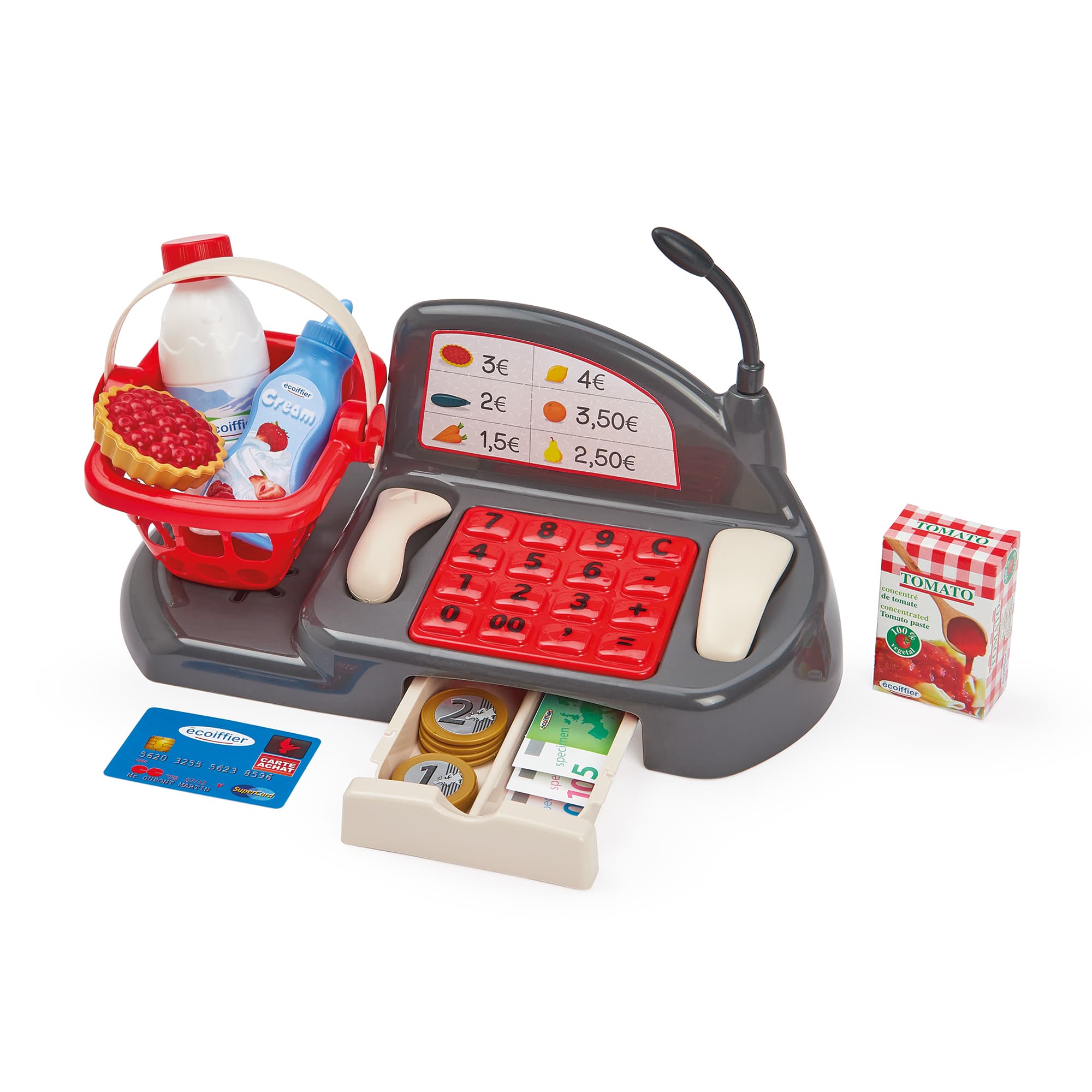 Ecoiffier - Supermarktkasse mit Zubehör