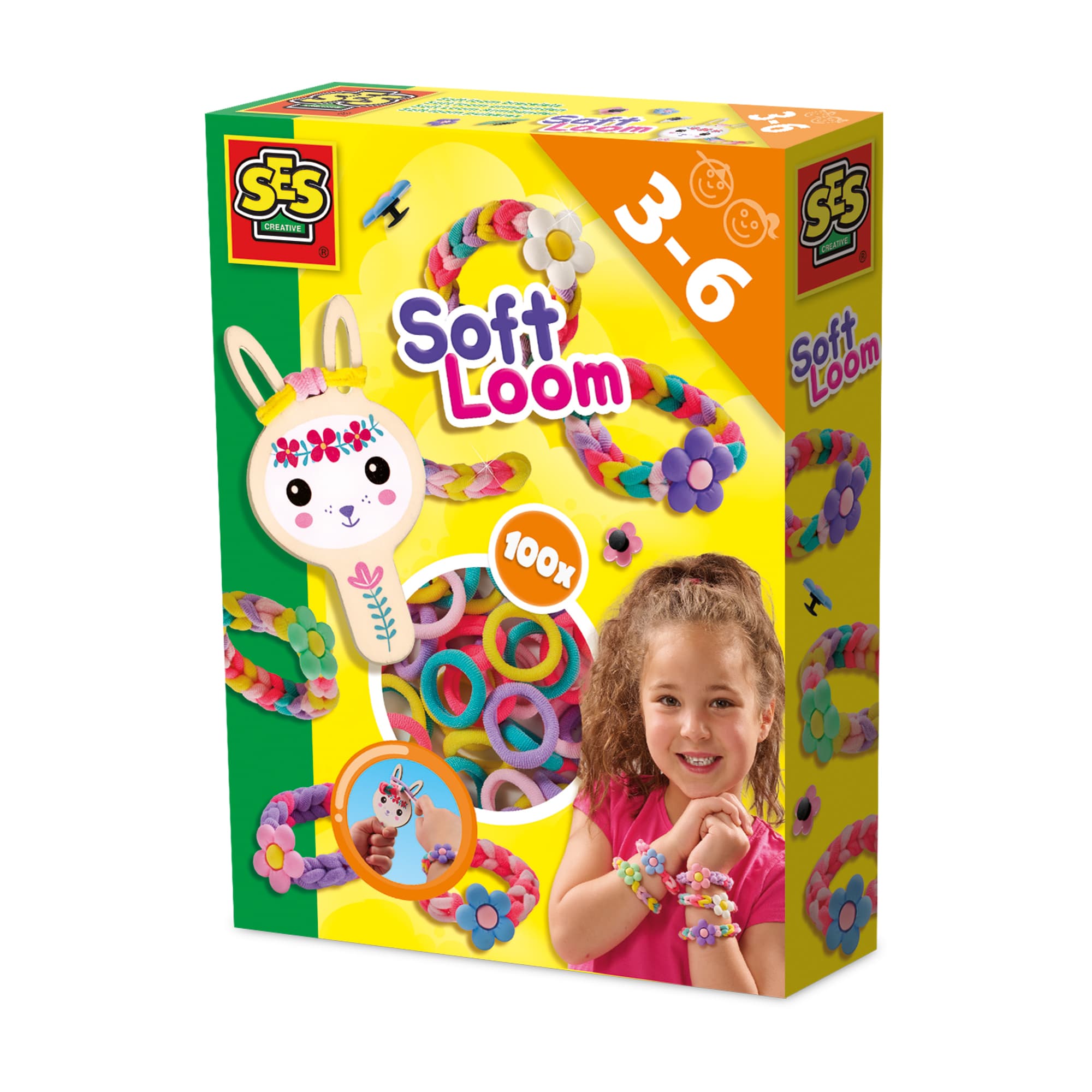 SES Creative Soft Loom Armbänder Bastelset ab 3 Jahren