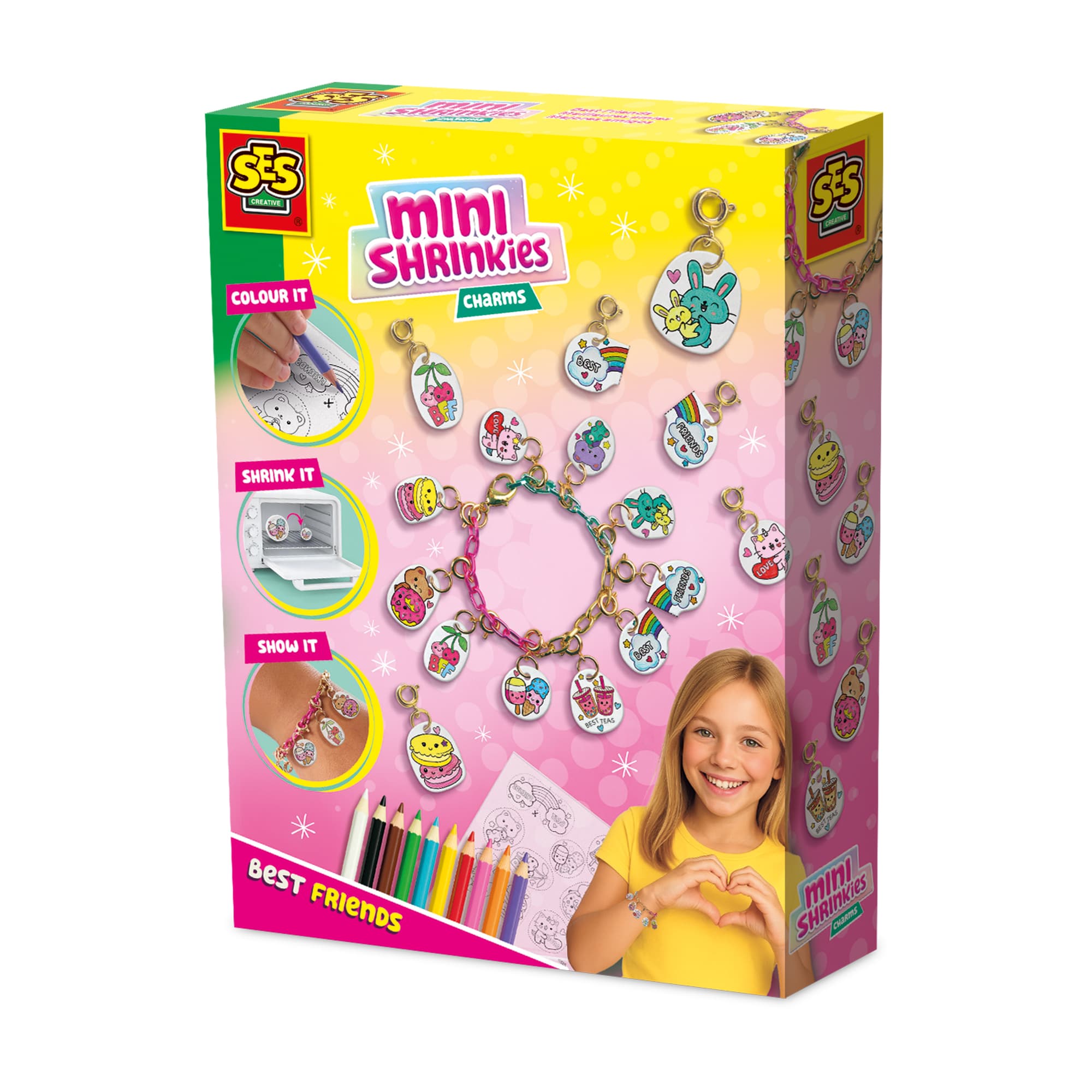 SES Creative Mini Shrinkies Charms Best Friends ab 5 Jahren