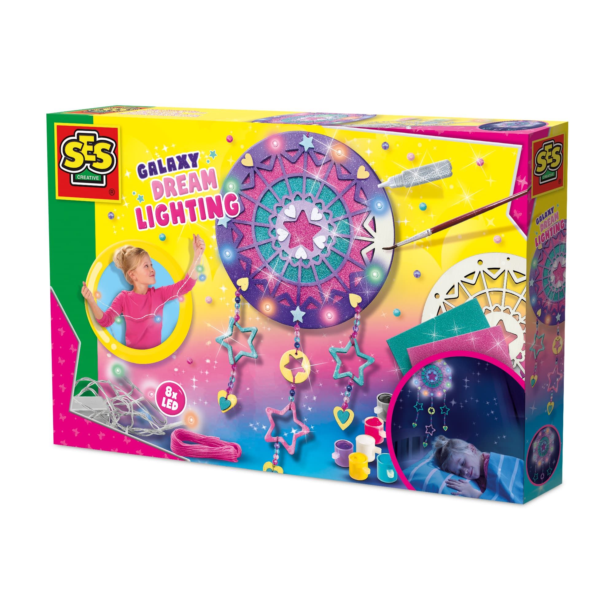 SES Creative - Traumfänger beleuchtet Galaxy
