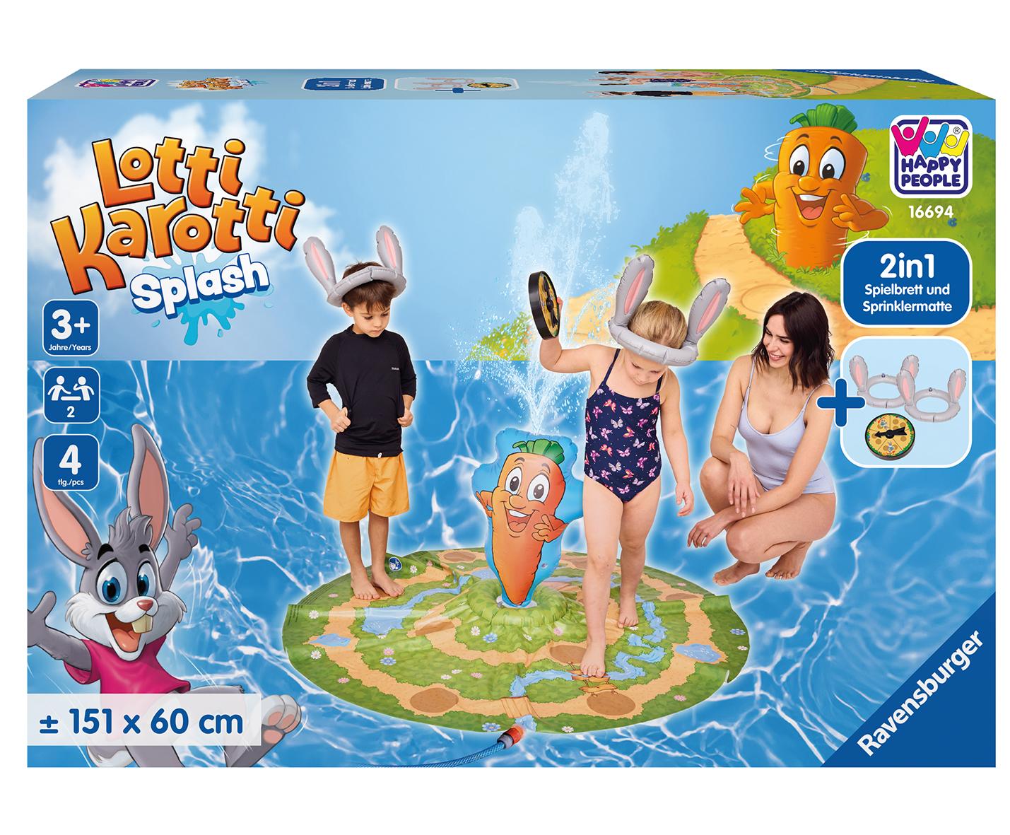 Produktbild Happy People - Ravensburger Outdoor - Lotti Karotti Sprinklermatte mit Spielfeld 5 von 6