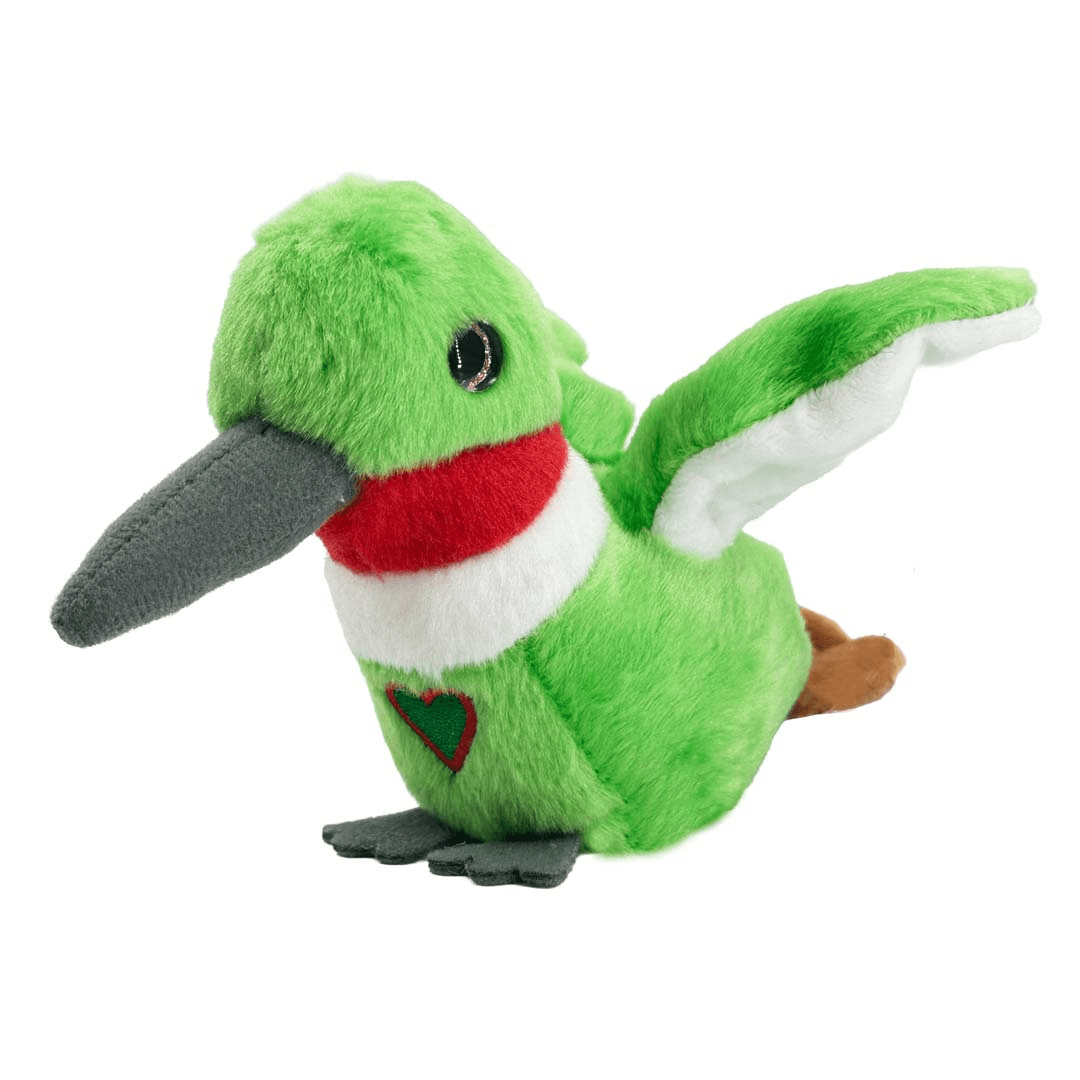 Happy Yappers Kolibri – Interaktiver Plüschvogel mit Sprachwiederholung, Musik & USB‑C Akku