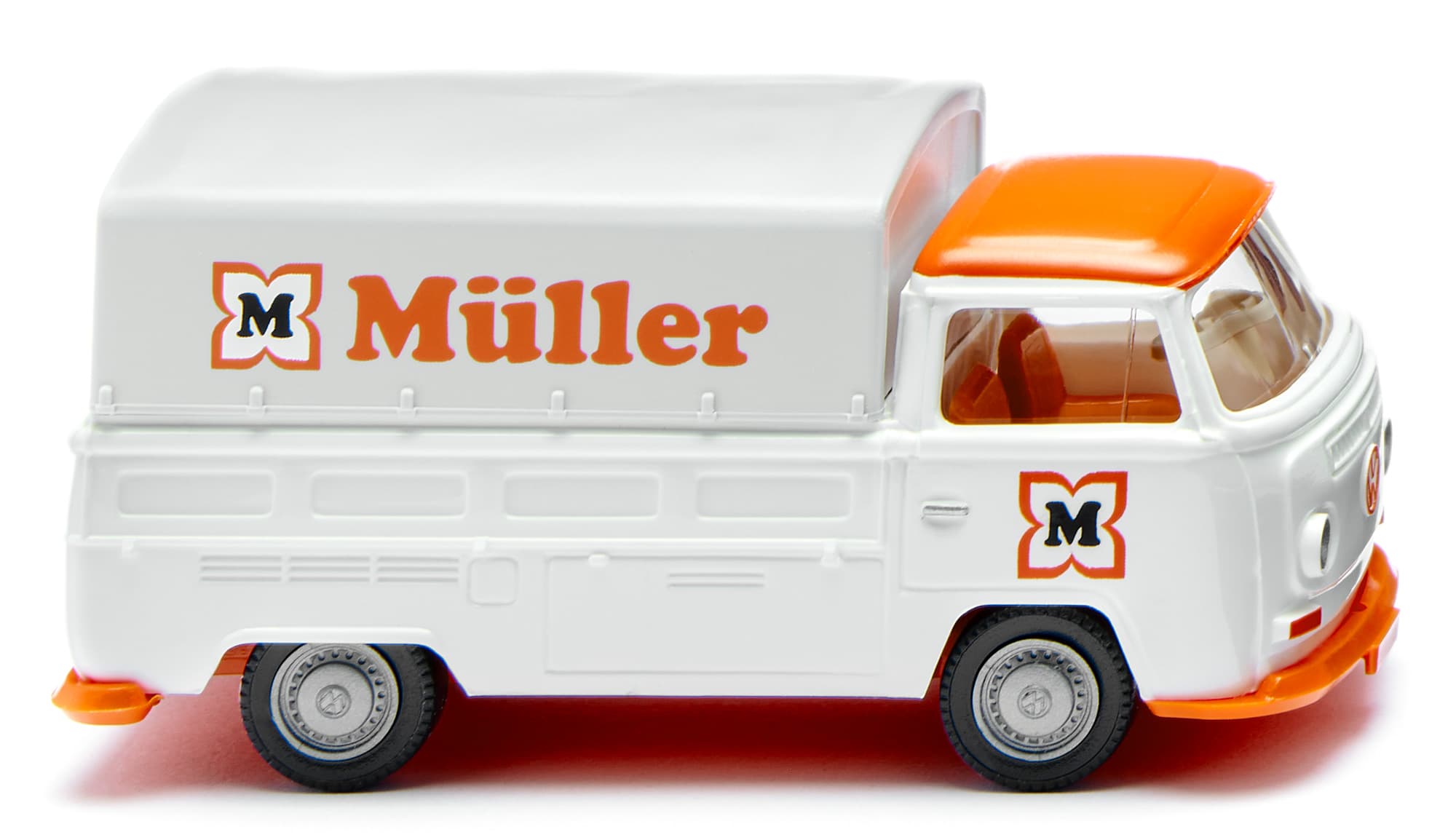 WIKING 831603 1:87 VW T2 Pritsche mit Plane „Müller“
