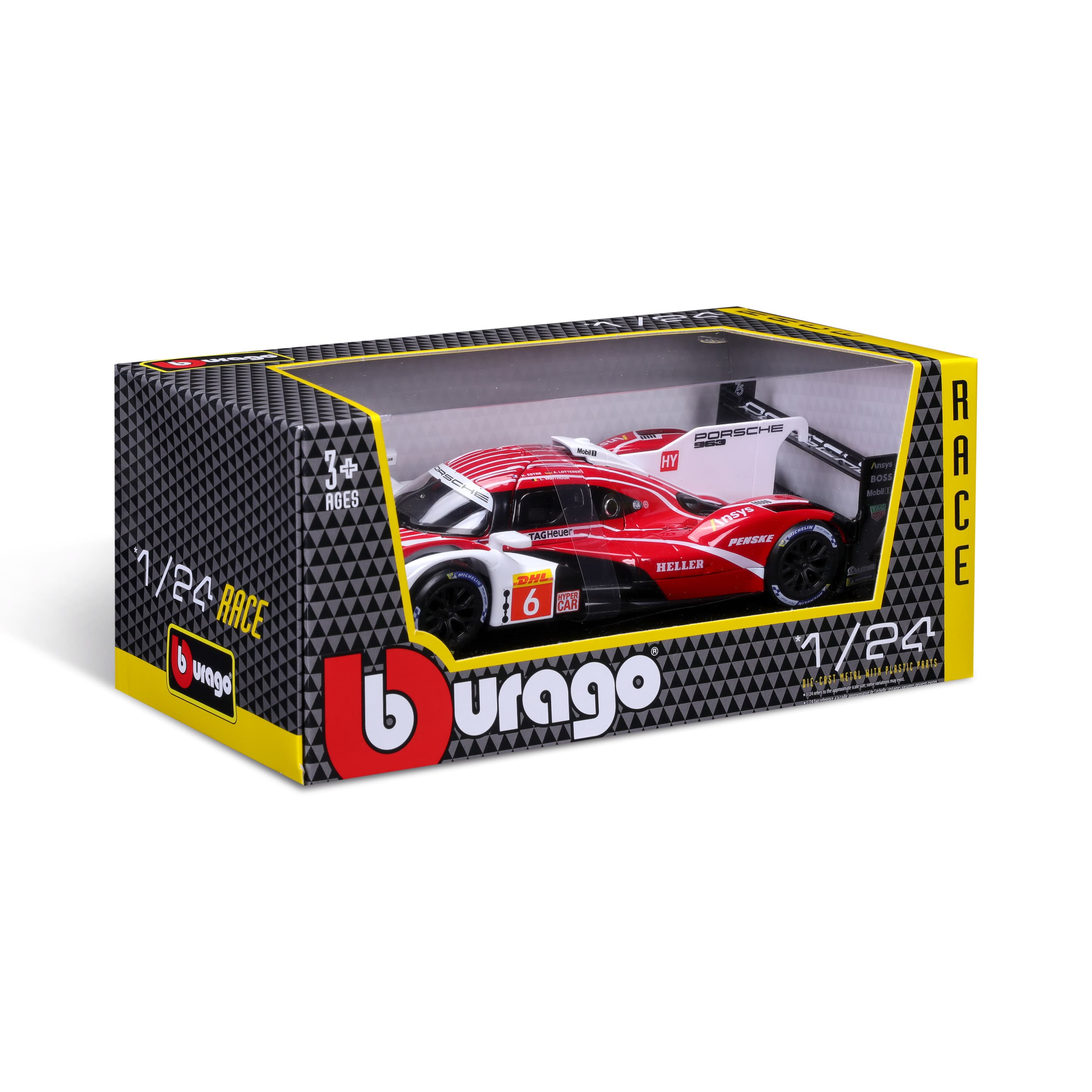 Produktbild Bburago - 1:24 Porsche 963 Penske (2024) 11 von 13