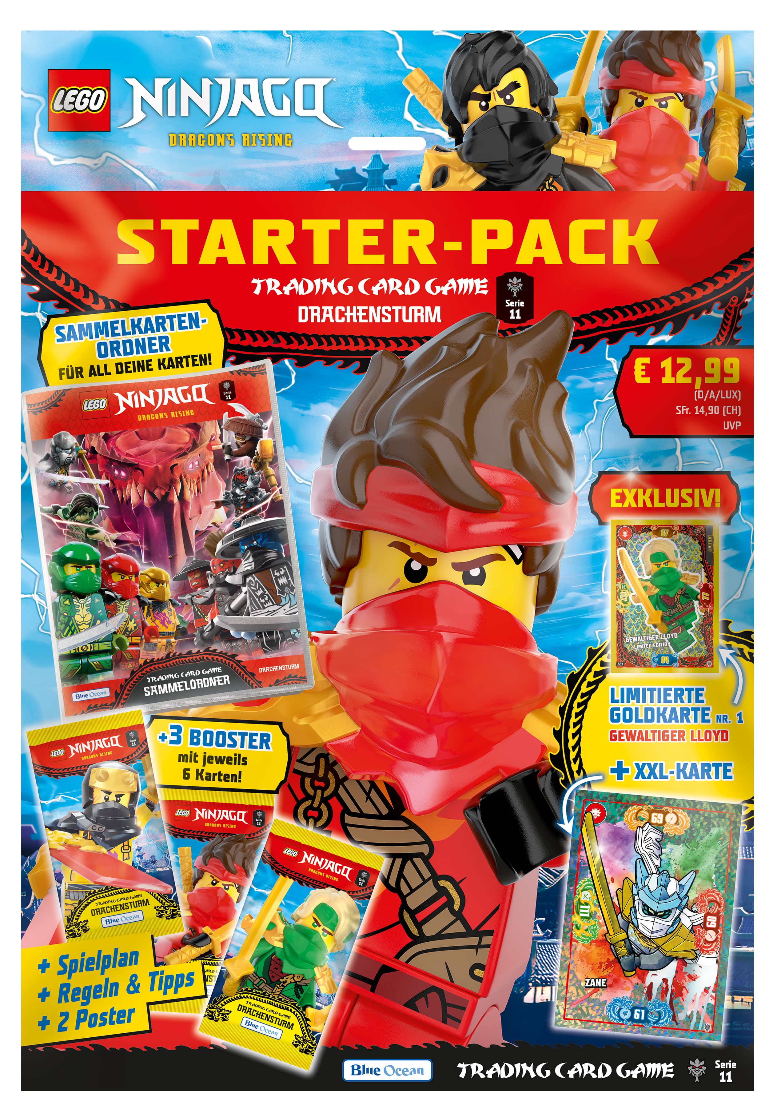 LEGO Ninjago TCG Serie 11 Starter-Pack (Drachensturm), sortiert (Keine Auswahl möglich)
