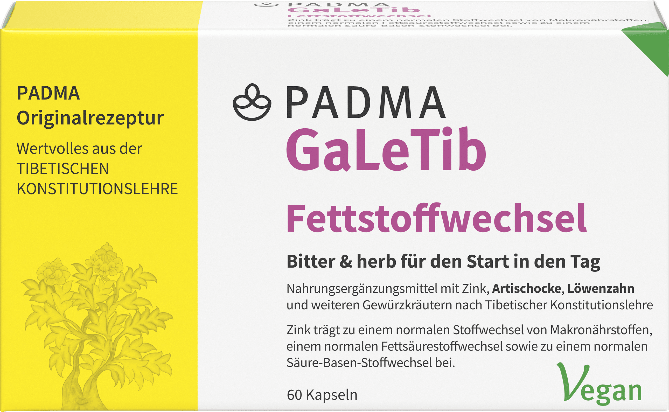 PADMA GaleTib Fettstoffwechsel Kapseln