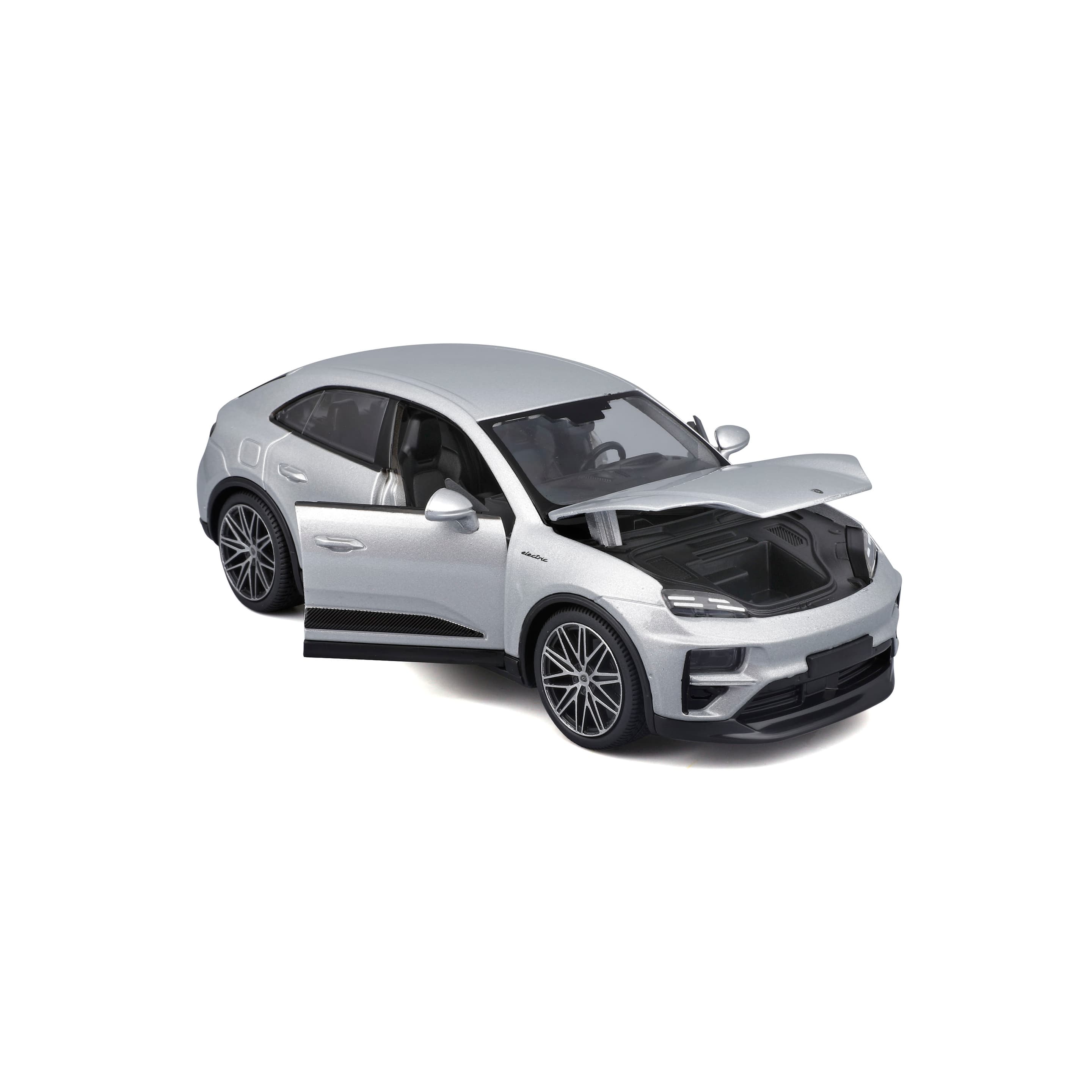 Produktbild Bburago - 1:24 Porsche Macan Turbo 4 Electric (2024) silber 3 von 8