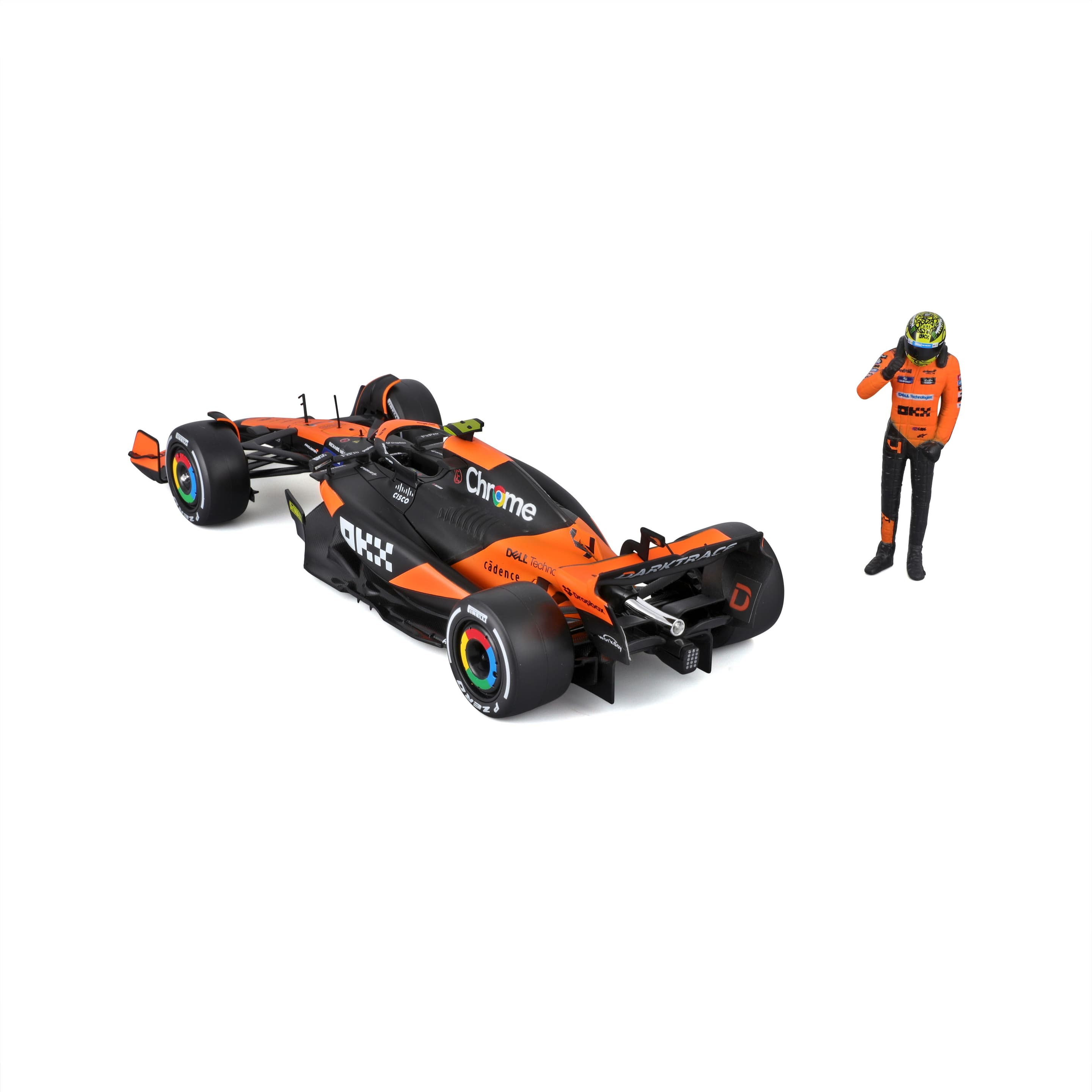 Produktbild Bburago - 1:24 McLaren MCL38 (2024), mit Figur, Windowbox 3 von 8