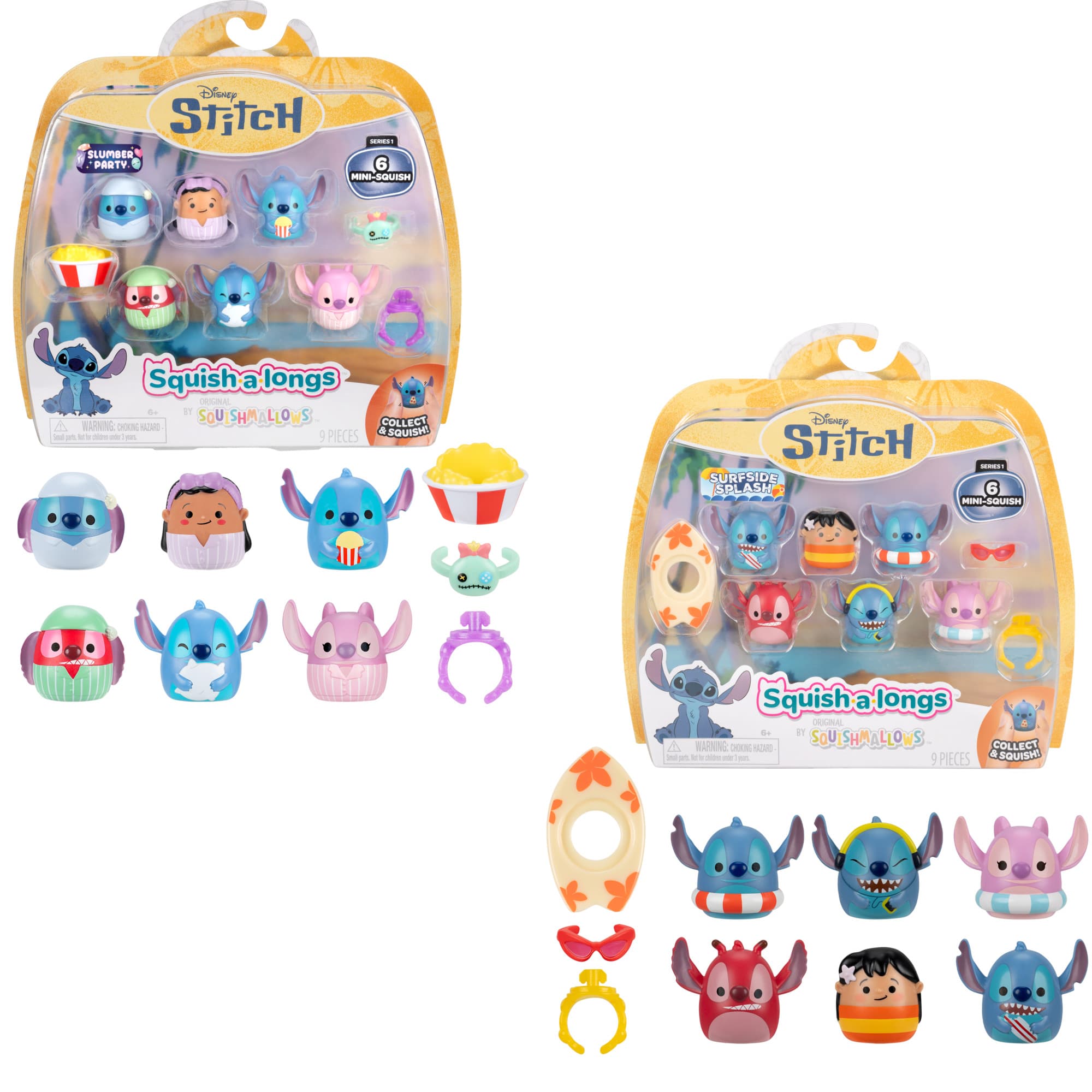 Disney Lilo & Stitch Squish-a-longs Figure 6 Pack  sortiert (Keine Auswahl möglich)