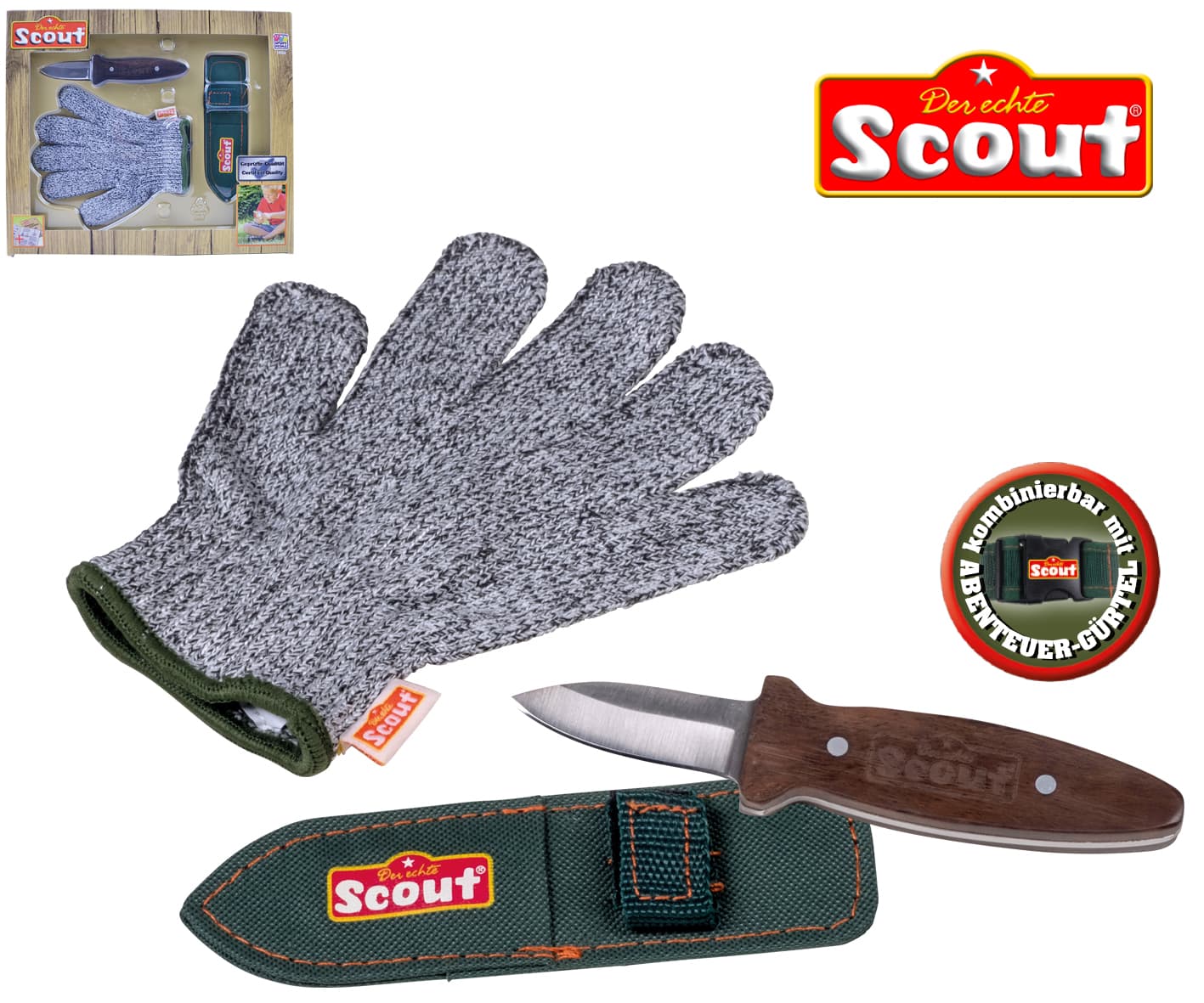 SCOUT Kindermesser braun – Sicher schnitzen für kleine Abenteurer