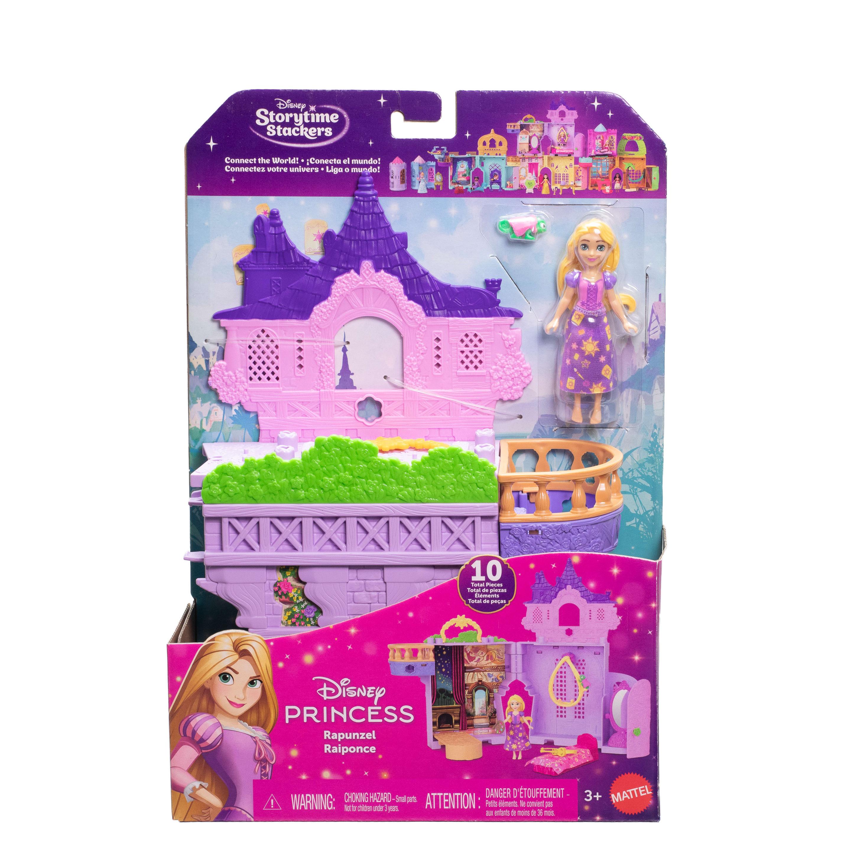 Produktbild Mattel Disney Princess Rapunzel Storytime Stackers Puppenhaus mit kleiner Puppe, Pascal-Figur und 7 Zubehörteilen 6 von 6