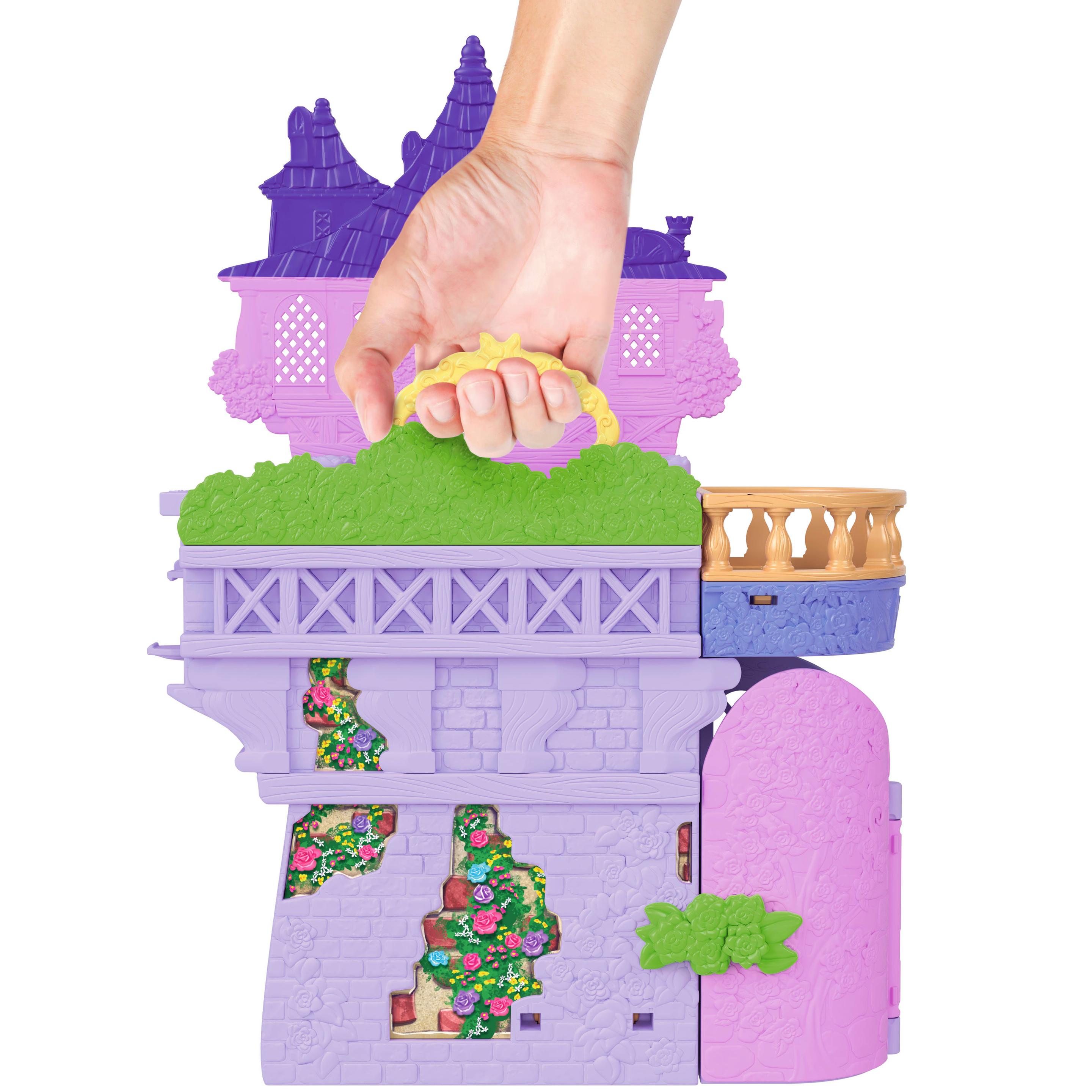 Produktbild Mattel Disney Princess Rapunzel Storytime Stackers Puppenhaus mit kleiner Puppe, Pascal-Figur und 7 Zubehörteilen 3 von 6