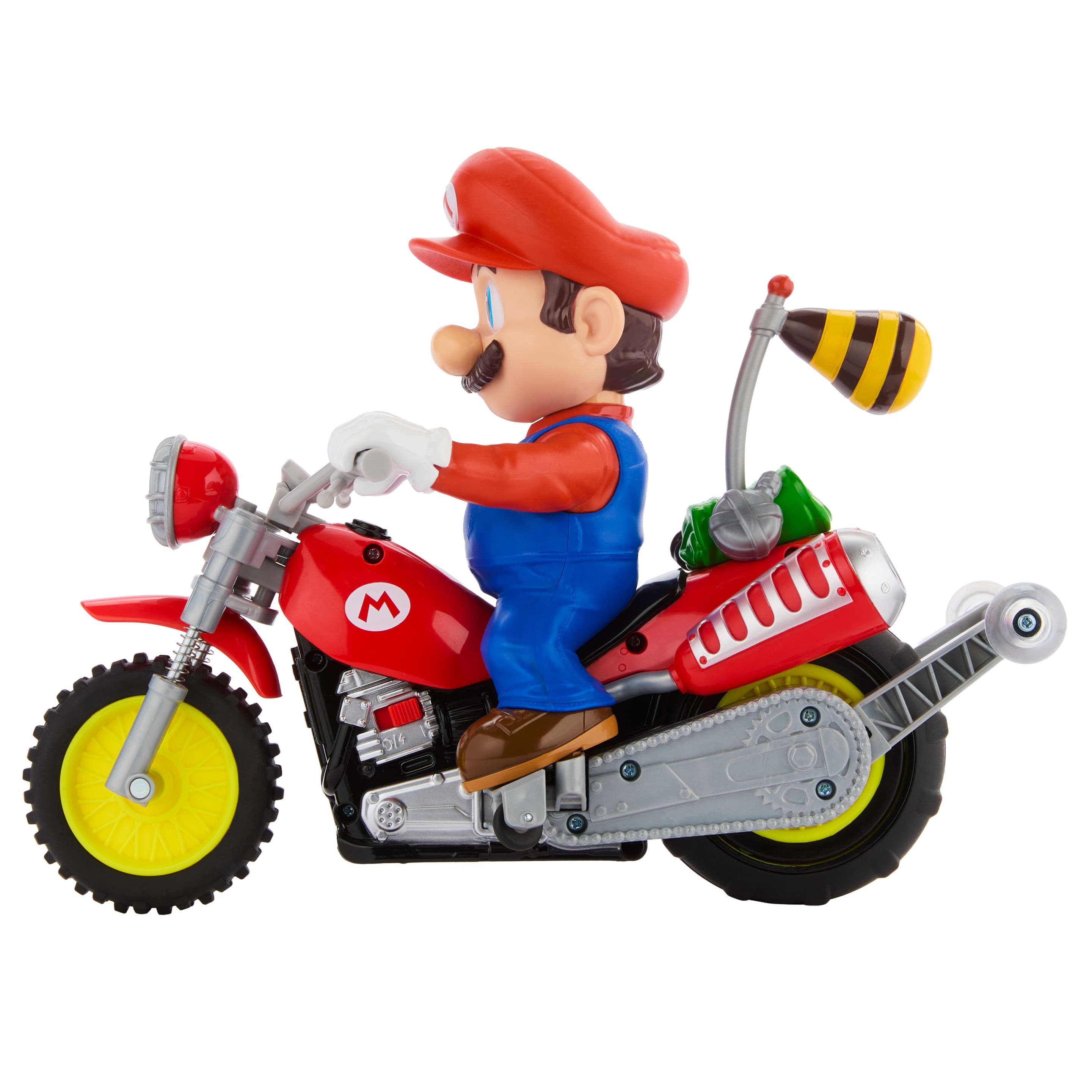 Ferngesteuertes Hot Wheels Mario Kart Wheelie Motocross, batteriebetriebenes Fahrzeug mit Fernbedienung
