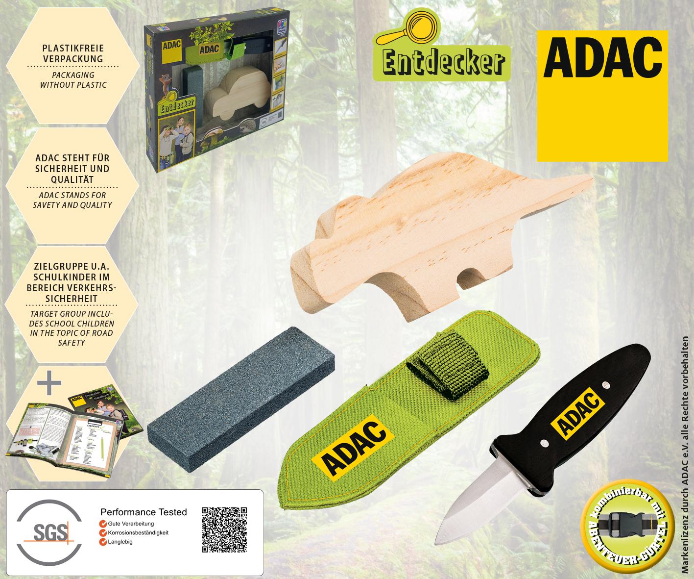 Happy People - ADAC Entdecker - 19553 Schnitz-Set mit Messer
