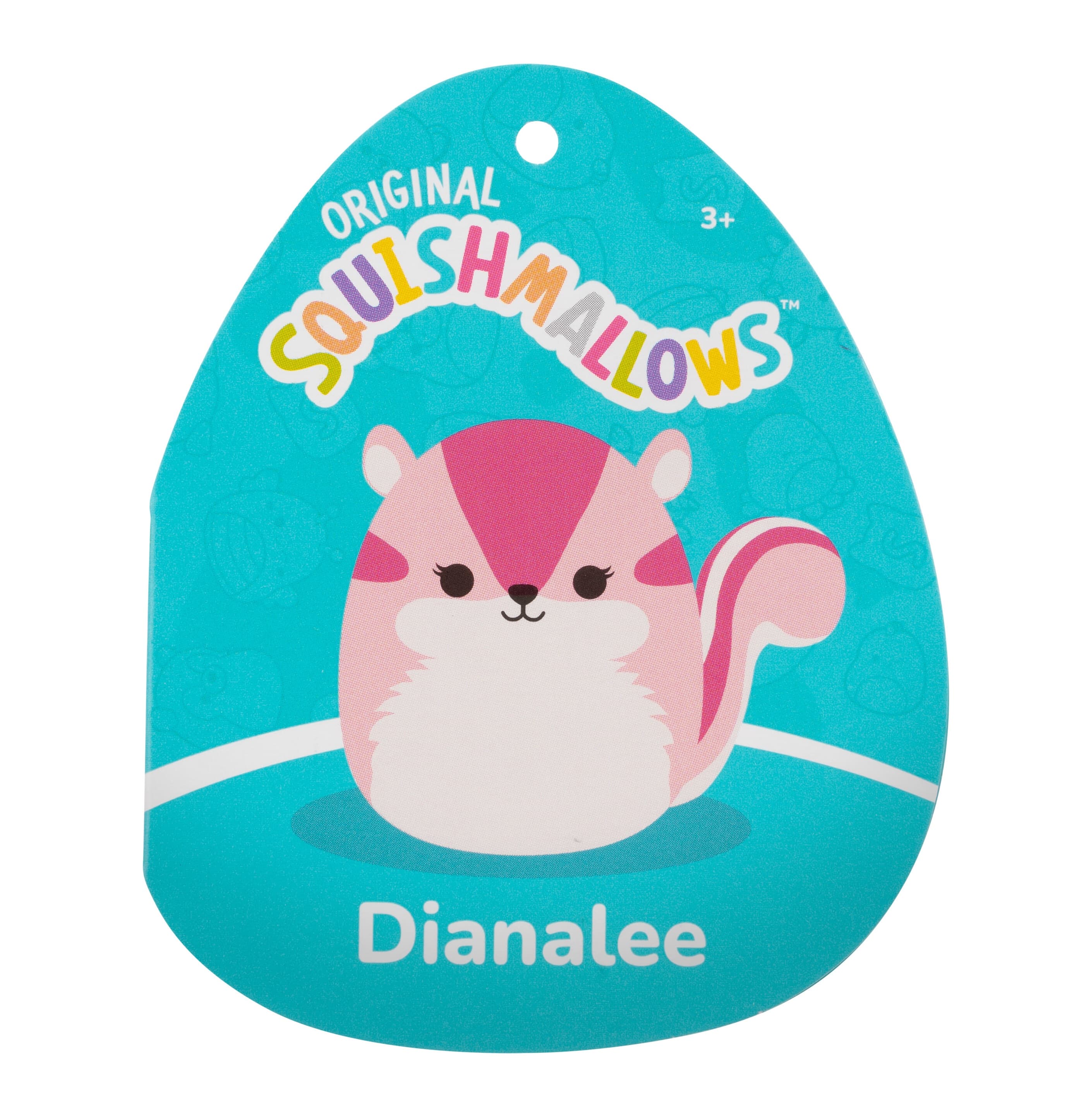 Produktbild Squishmallows - Dianalee das pinke Streifenhörnchen 28cm 7 von 7