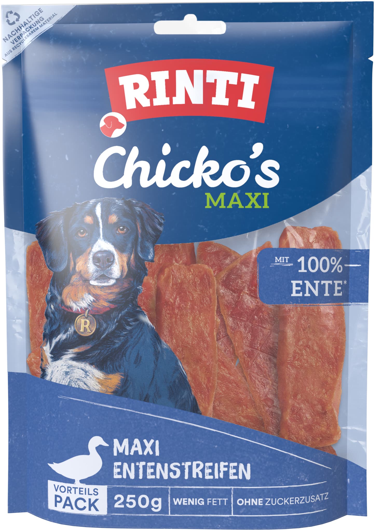 RINTI Hundesnack Chicko Maxi Ente Vorratspack