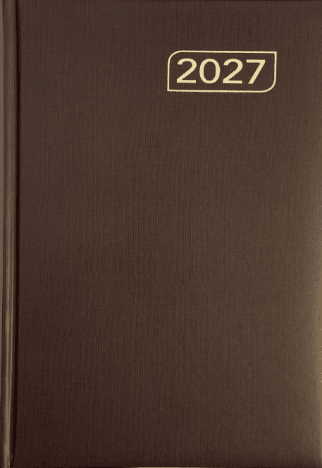 Kalender-Buch 2027 A5  CAPYS braun
