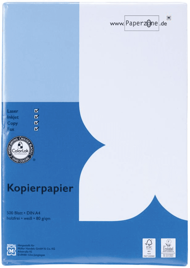 Müller Kopierpapier A4 80g/m² 500 Blatt