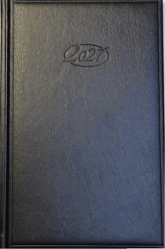 Wochenkalender-Buch 2027  A5 SCHWARZ