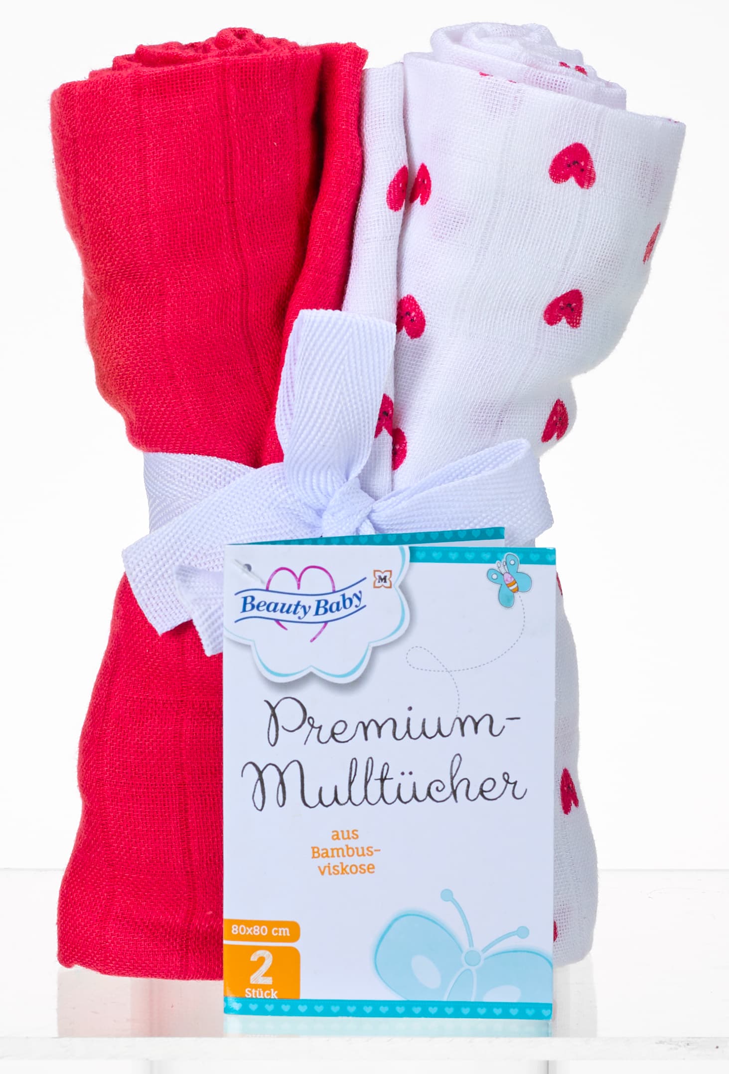 Beauty Baby Premium Mulltücher 2er Pack