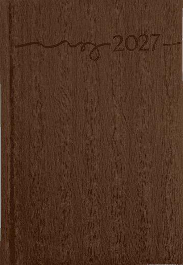 Kalender-Buch 2027 A6  ACERO BRAUN