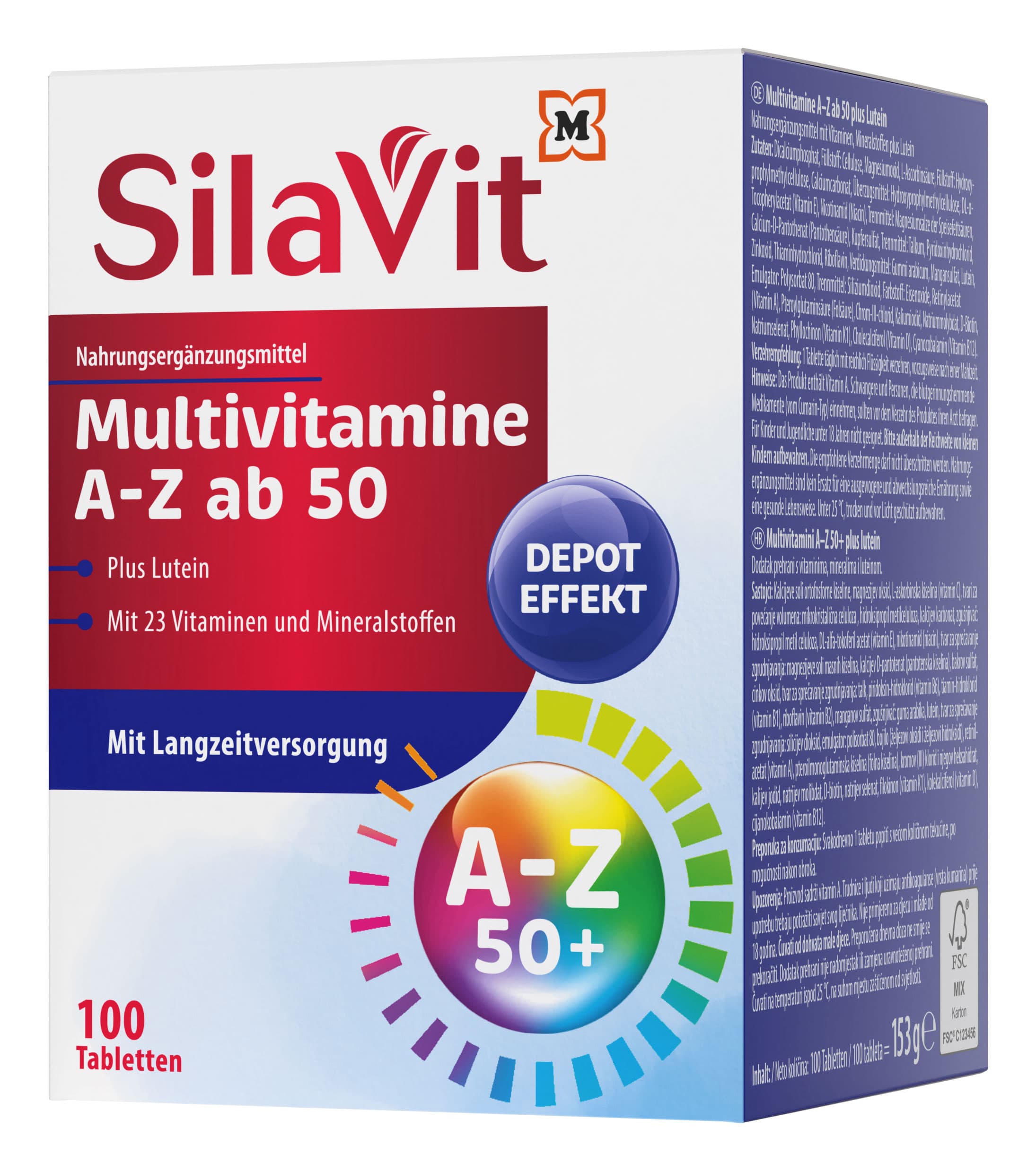 SilaVit Multivitamine A-Z ab 50 + Lutein