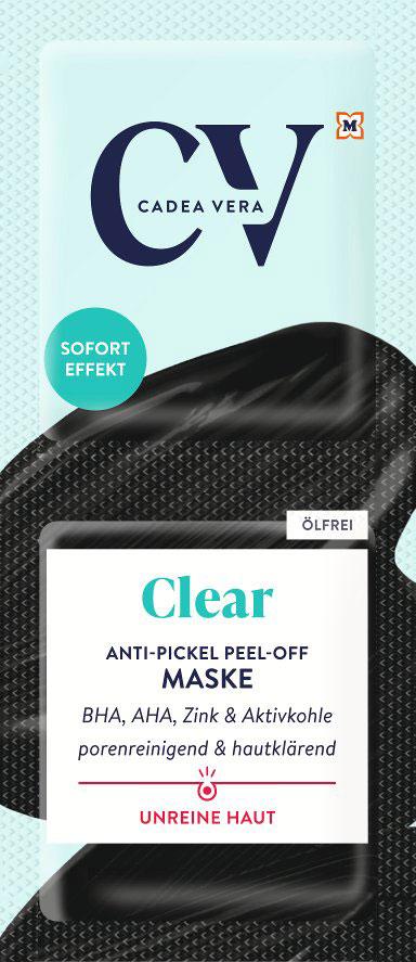 CV CLEAR Black Peel-Off Maske
