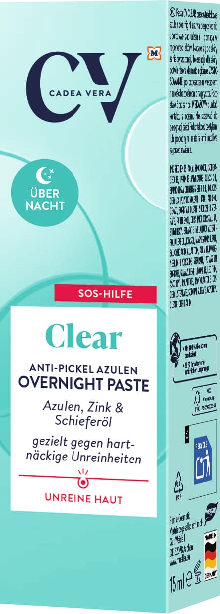 CV Clear Anti-Pickel Azulen Overnight Paste