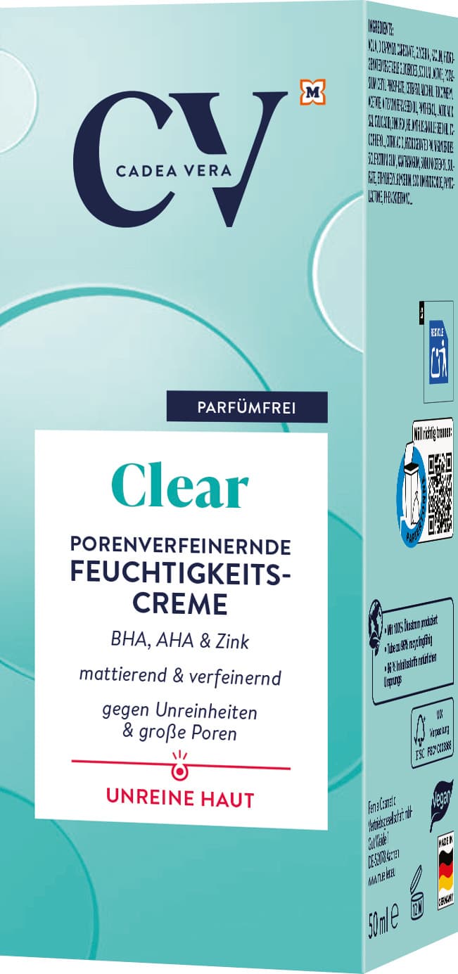 CV Clear porenverfeinernde Feuchtigkeitscreme
