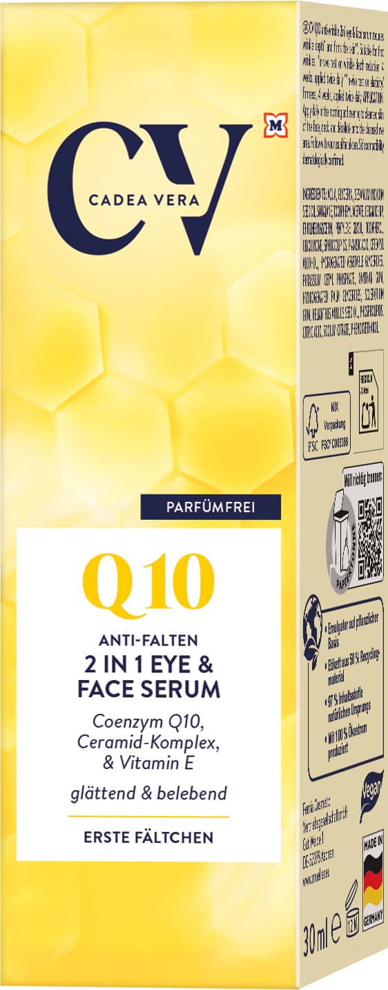 CV Q10 Anti-Falten 2 in 1 Eye & Face Serum