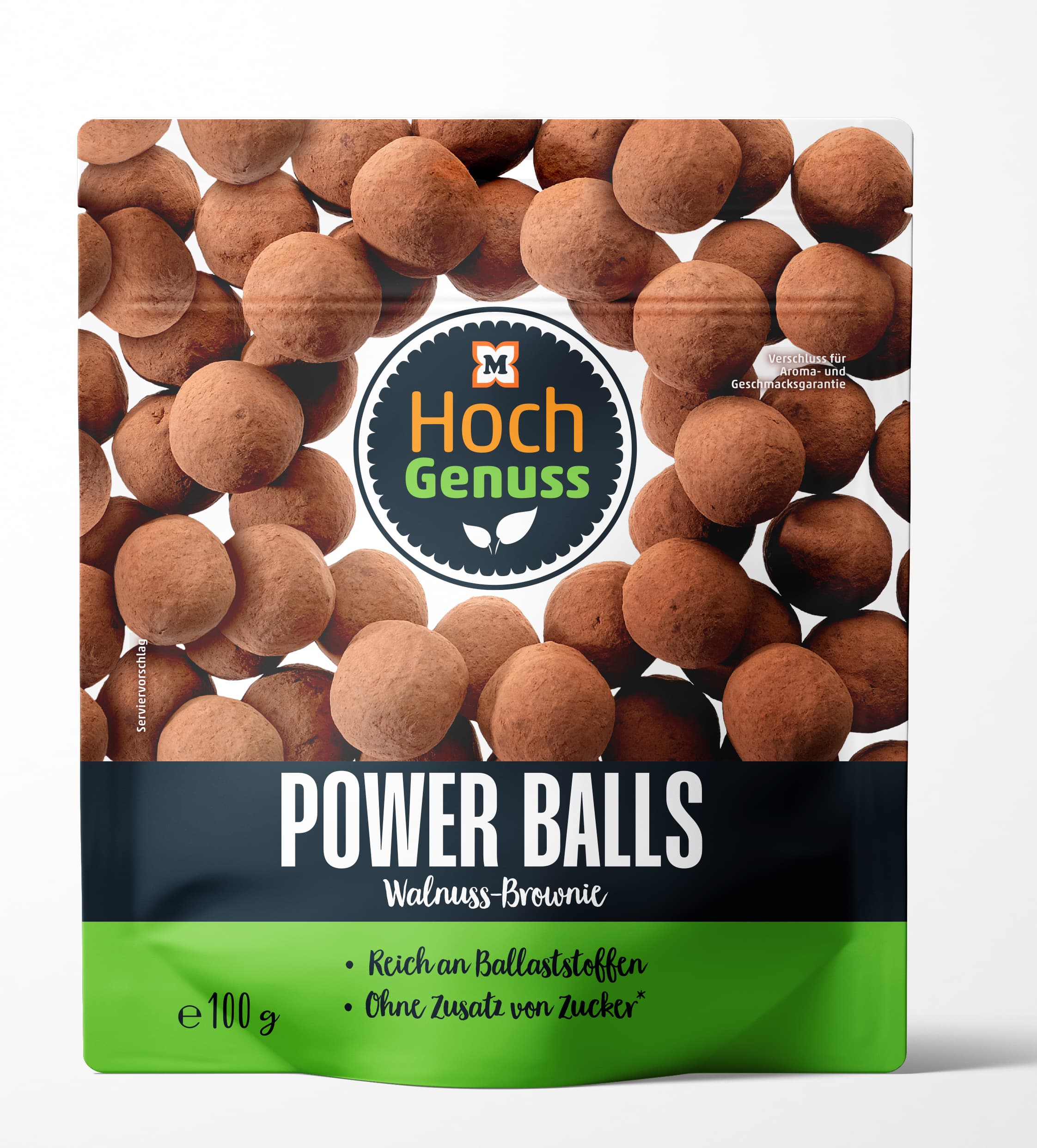 Hochgenuss Power Balls Walnuss-Brownie