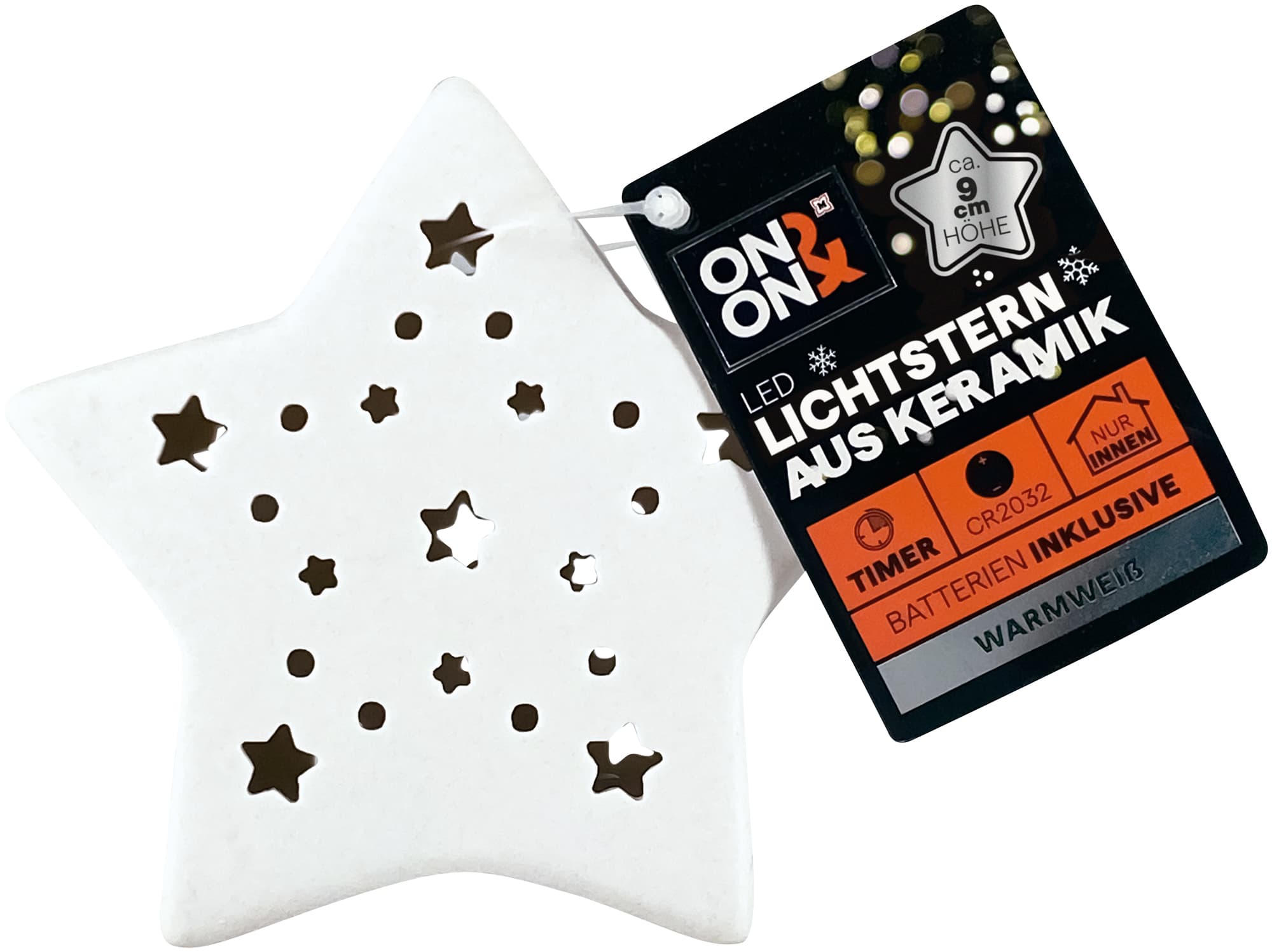 ON&ON LED Lichtstern Keramik