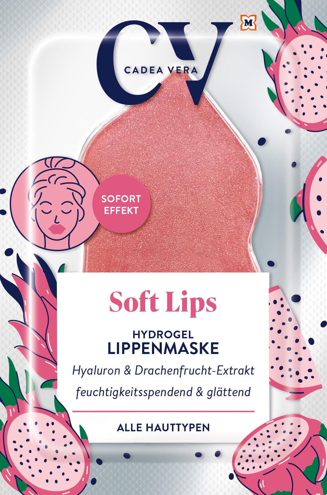 CV Lippenmaske Hydrogel Soft Lips 