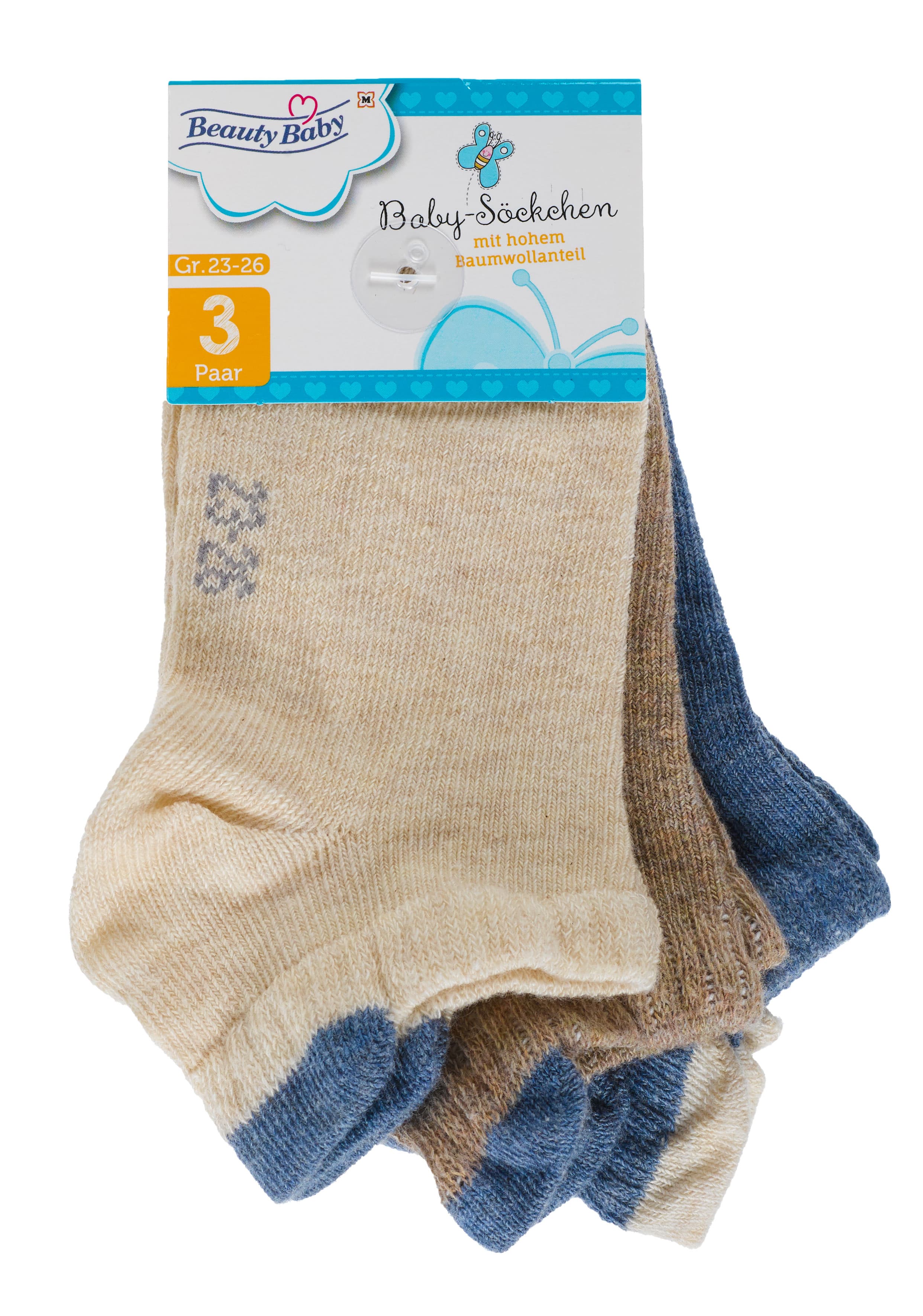 Beauty Baby Sneakersocken 3er Pack