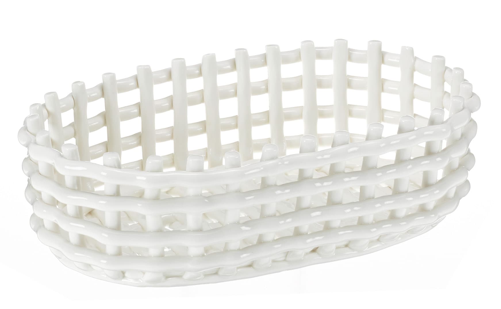TRENDSHOP Keramikkorb oval