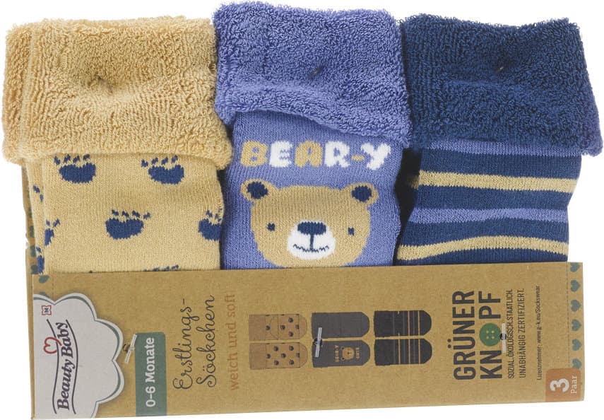 Beauty Baby Erstlingssöckchen Boy 3er Pack
