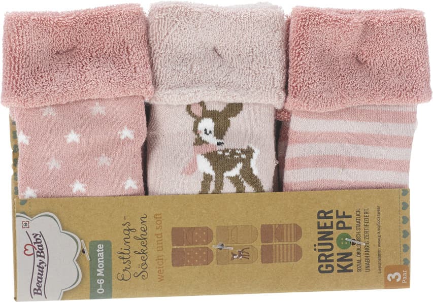 Beauty Baby Erstlingssöckchen Girl 3er Pack
