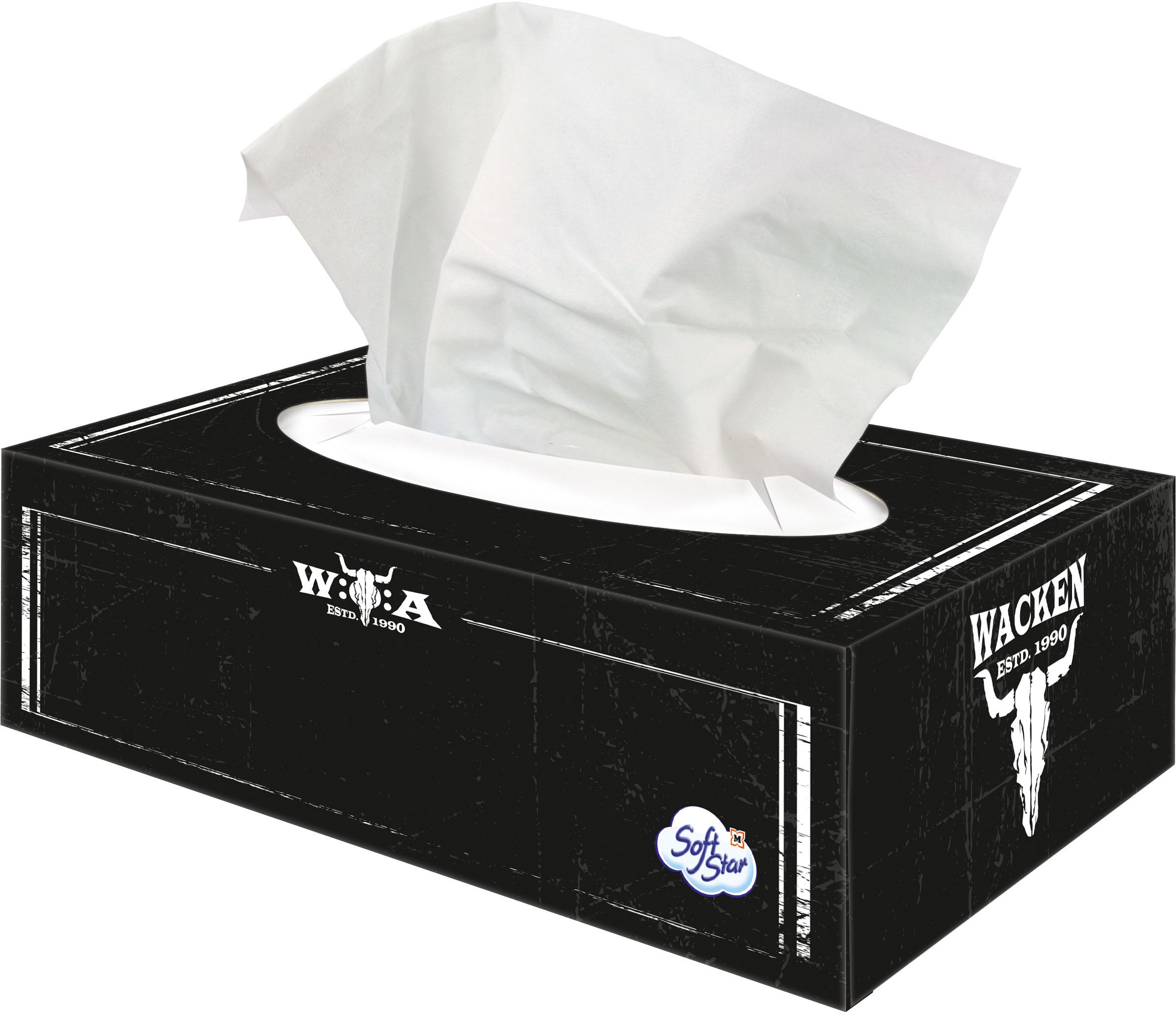 SoftStar die Verwöhnsicheren Taschentücher in der Box Wacken