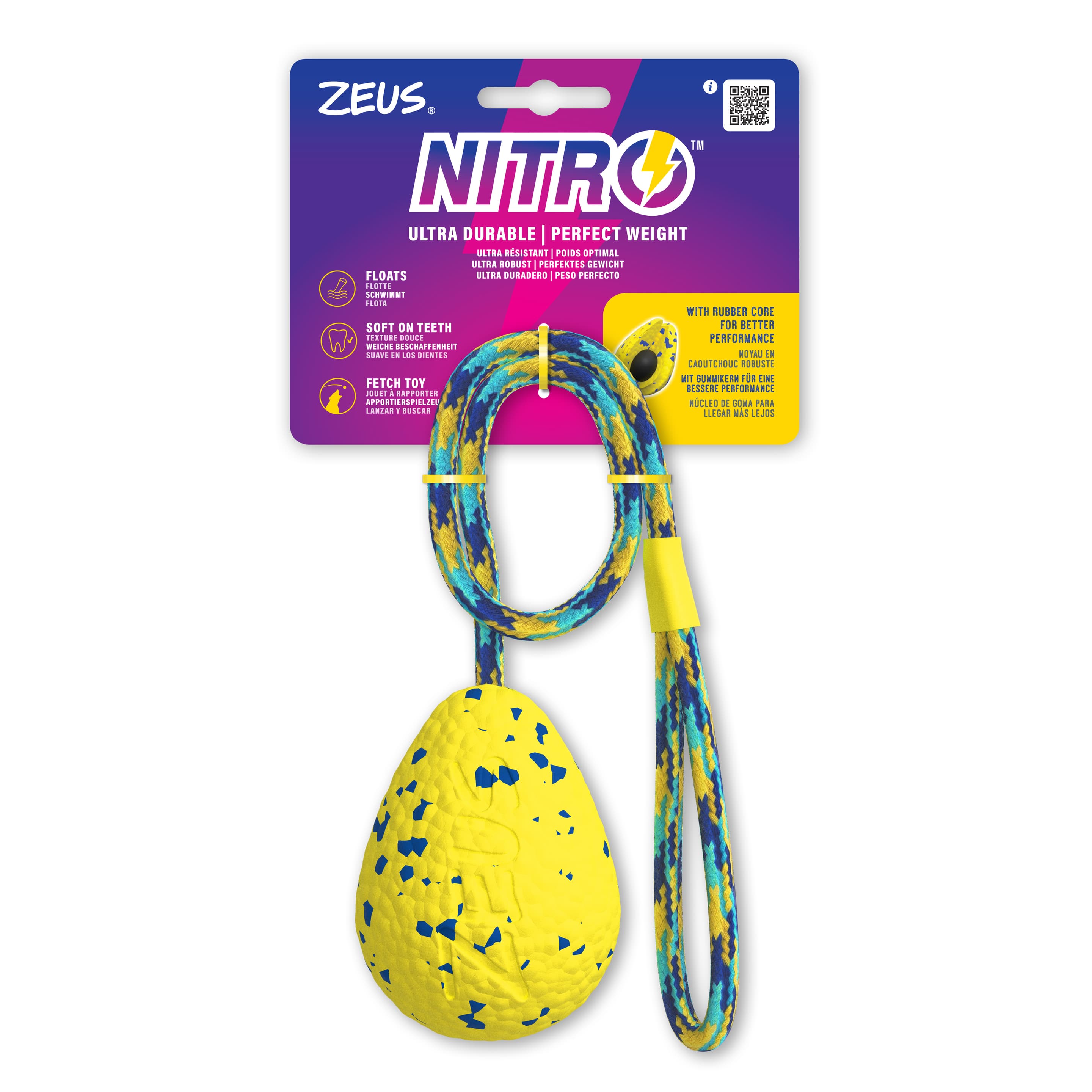 ZEUS Hundespielzeug Nitro Schleuderball