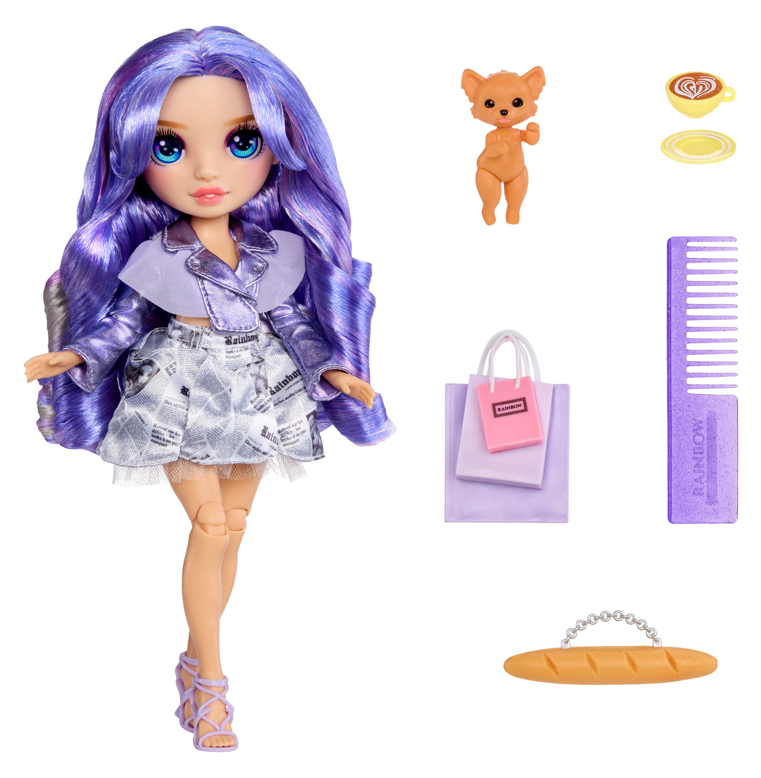 Rainbow High Pretty in Paris Modepuppe Violet