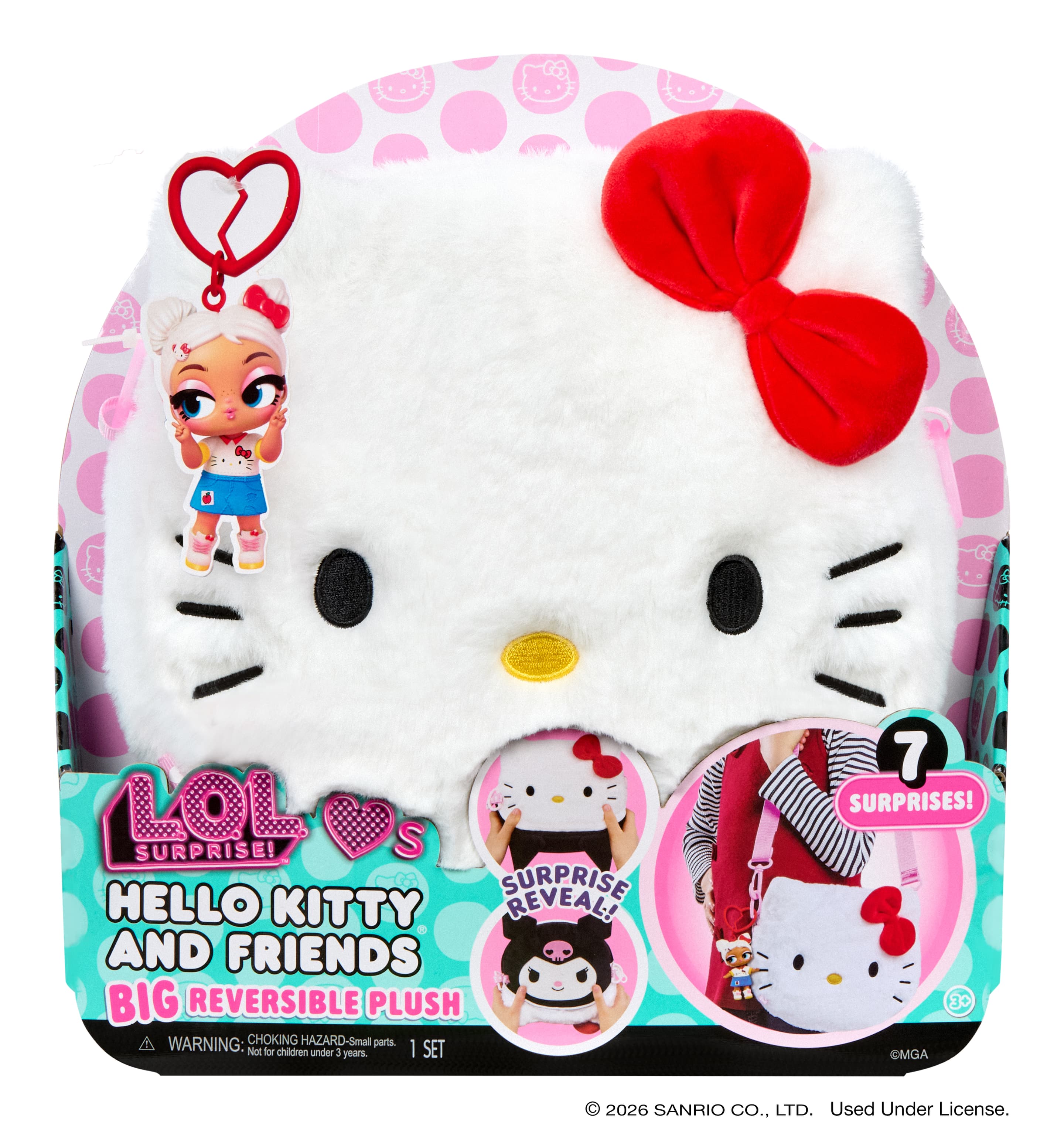 L.O.L. Surprise! Loves Hello Kitty & Friends große 2-in-1 Wendetasche sortiert (Keine Auswahl möglich)