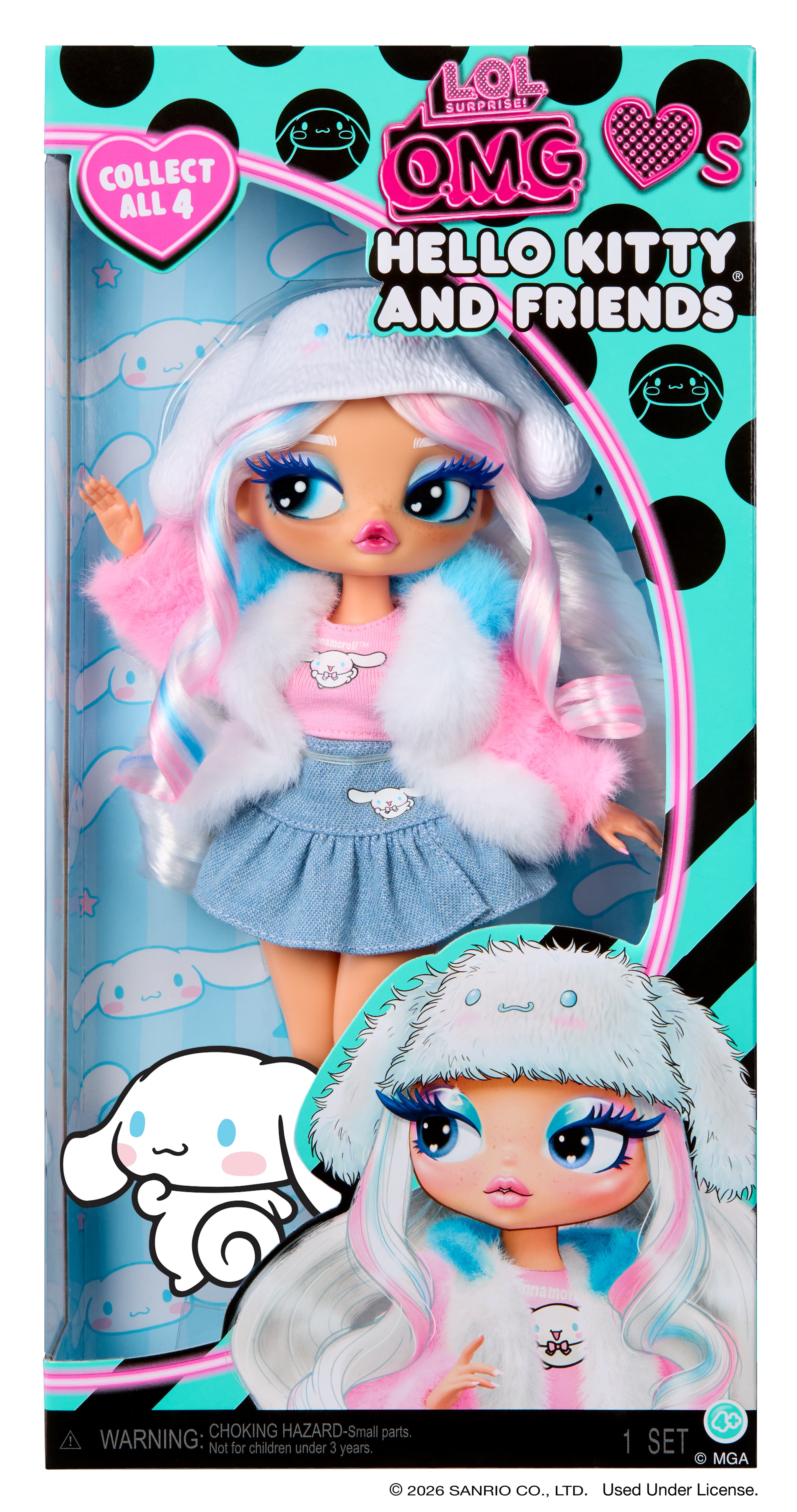 L.O.L. Surprise! OMG Loves Hello Kitty & Friends Modepuppe - Cinnamoroll