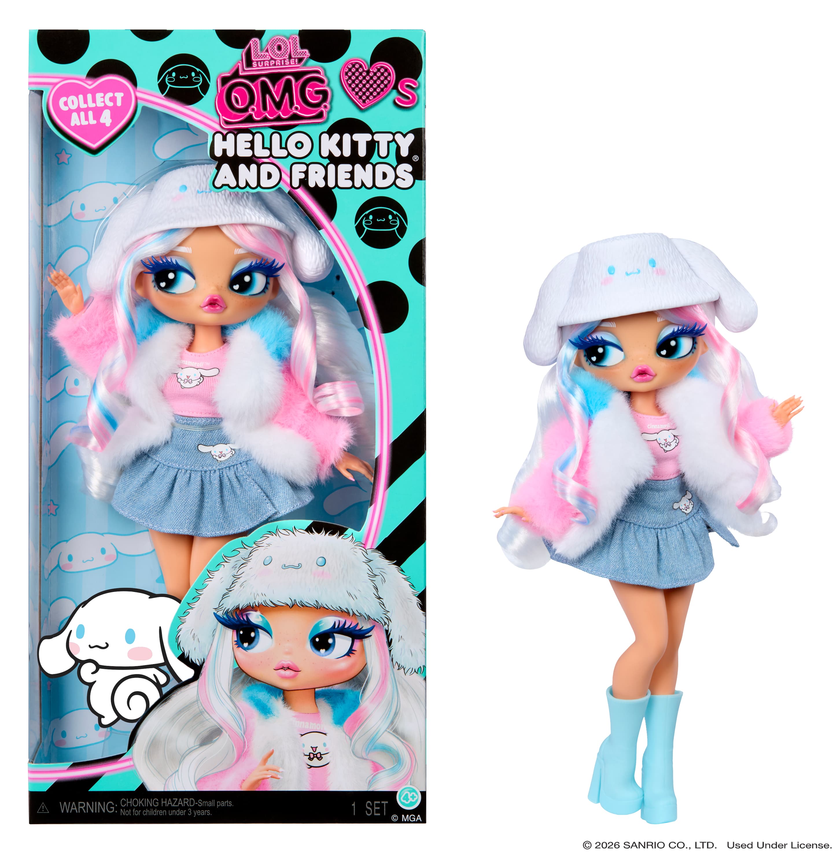 L.O.L. Surprise! OMG Loves Hello Kitty & Friends Modepuppe - Cinnamoroll