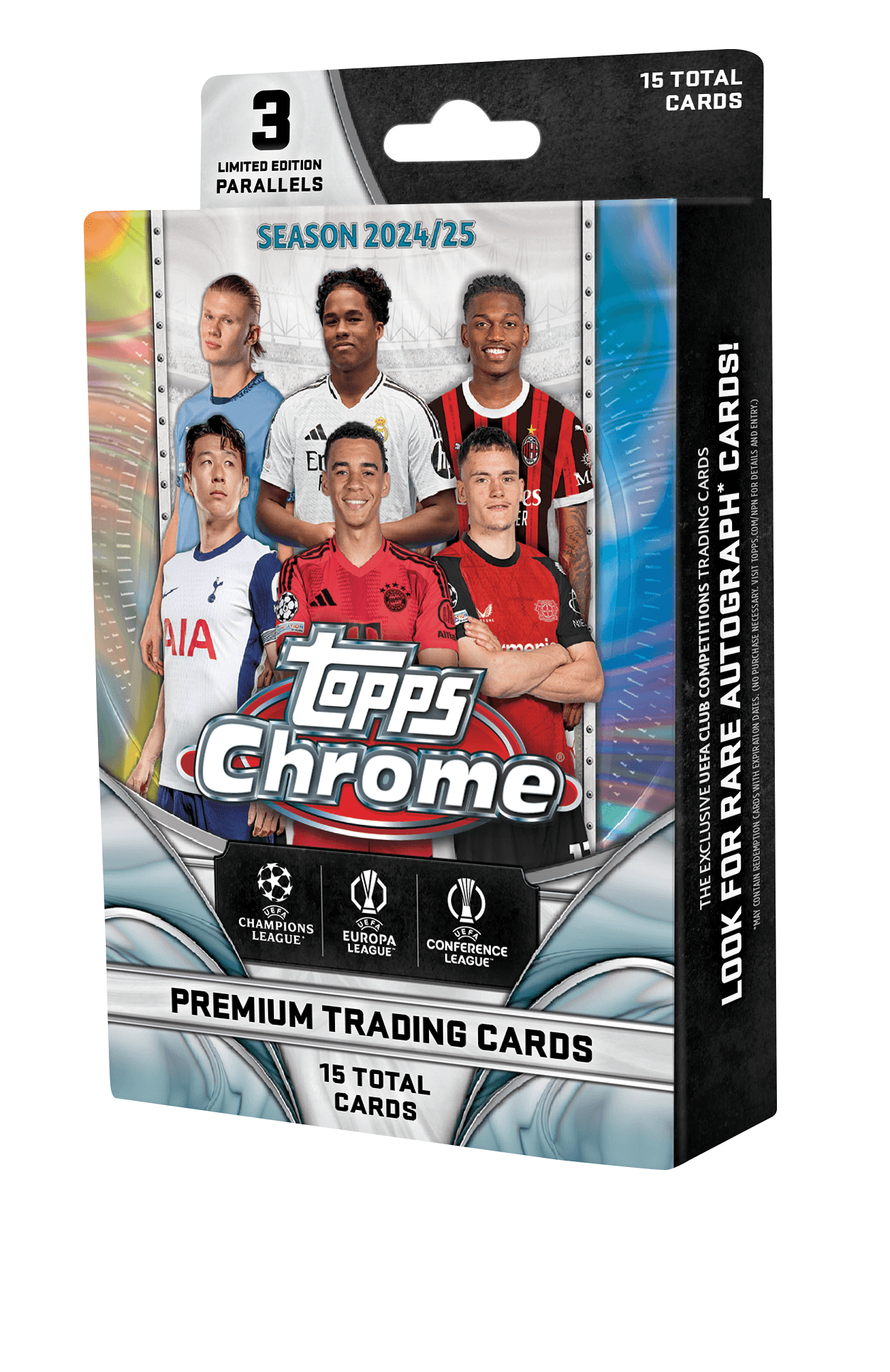Topps - Chrome® UEFA Club Competitions - Hanger Pack 2024-25